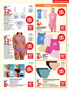 Auchan Soldes d'été - Voorbeeld van een folder van Auchan, geldig van 24/06/2026 | Pagina: 23 | Producten: Slip, Boxers, Video, La