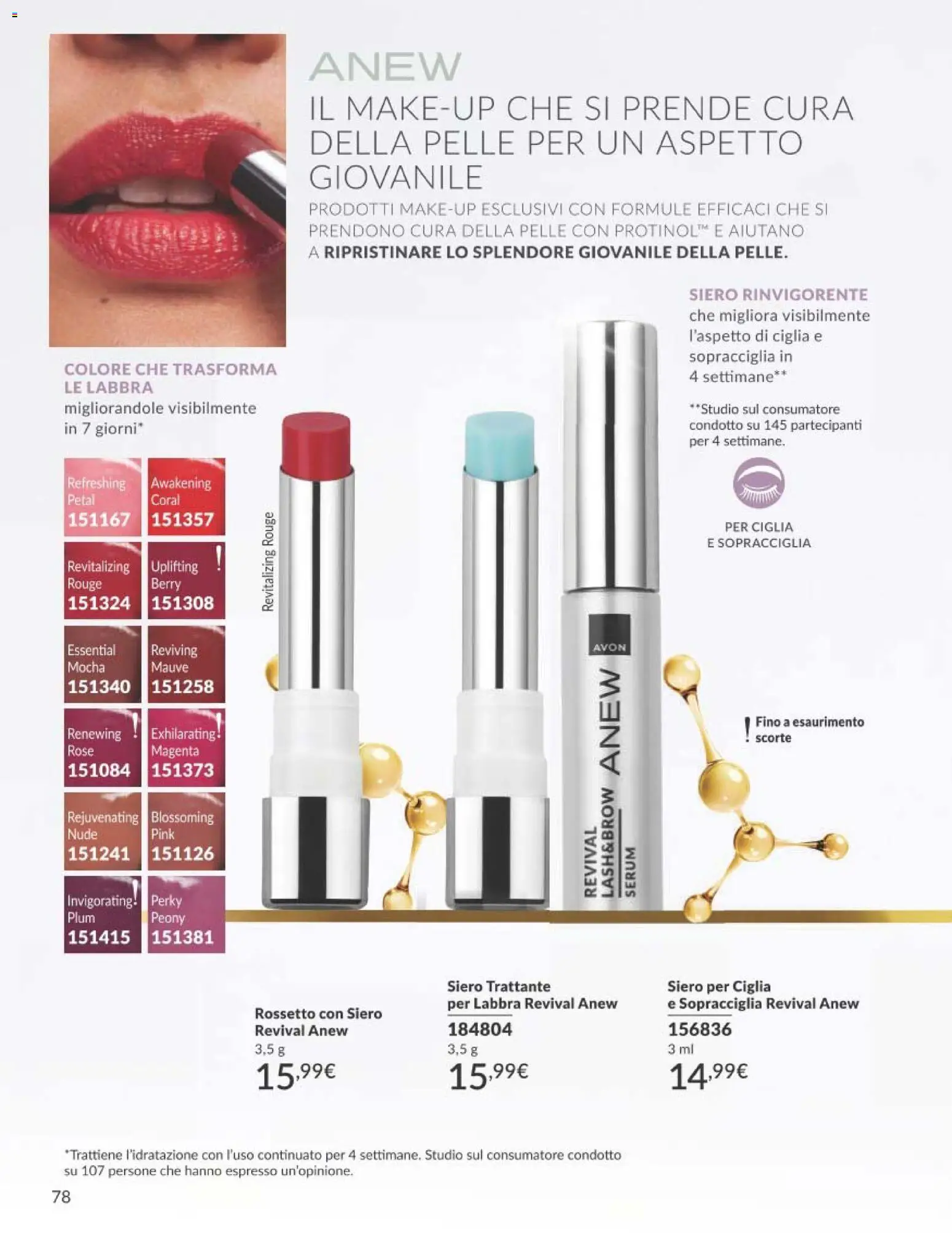 Volantino Avon del 01/09/2026 | Pagina: 78 | Prodotti: Rossetto