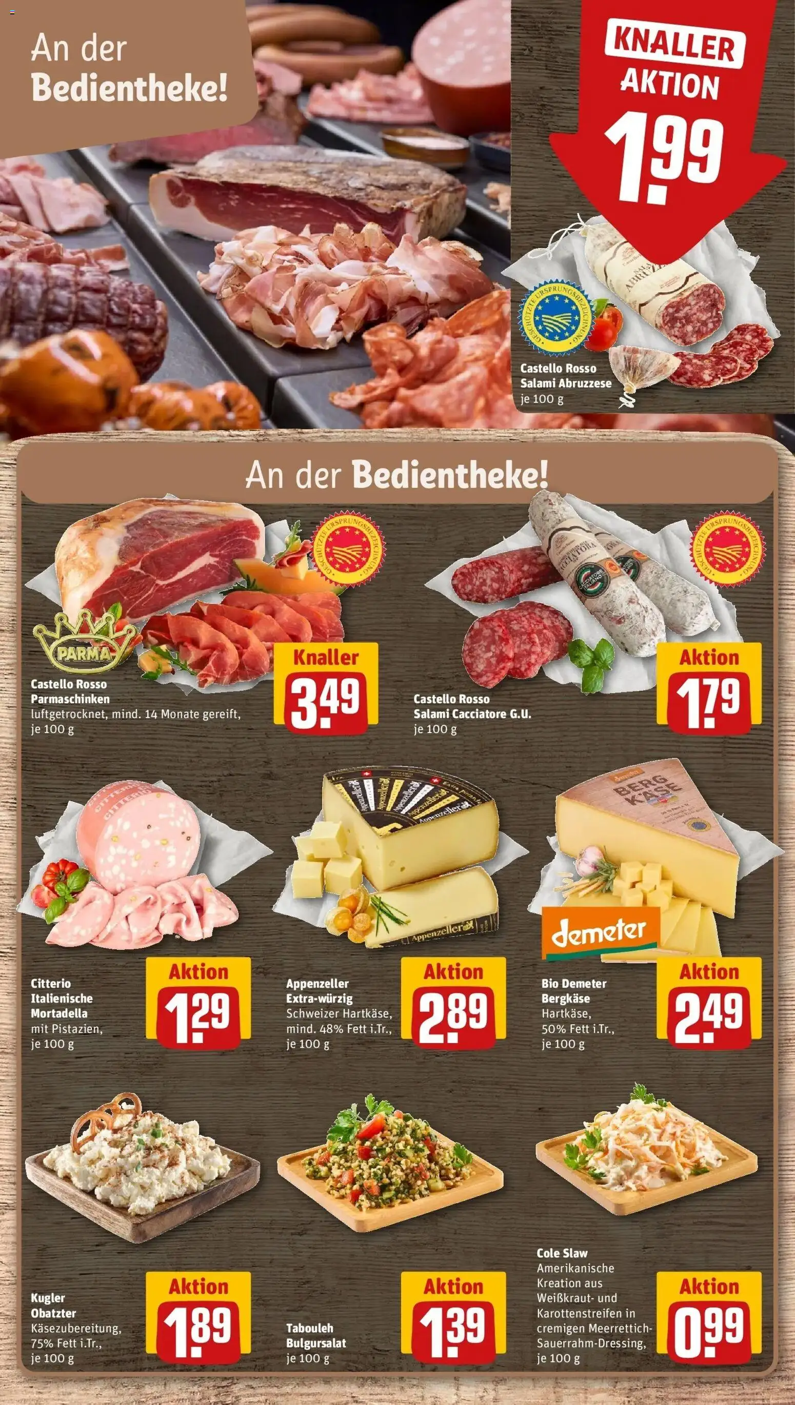 REWE Prospekt ab 05.10.2026 zum Blättern » Angebote | Seite: 12 | Produkte: Käse, Salami
