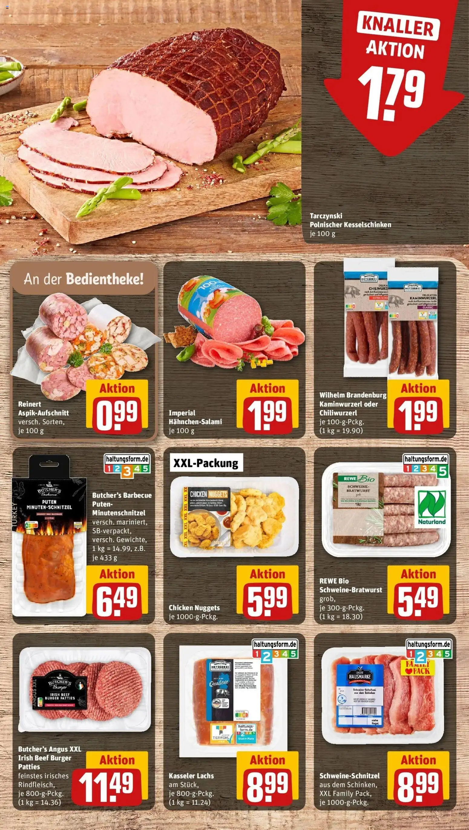 REWE Prospekt ab 14.09.2026 zum Blättern » Angebote | Seite: 6 | Produkte: Regal, Bratwurst, Schnitzel, Lachs