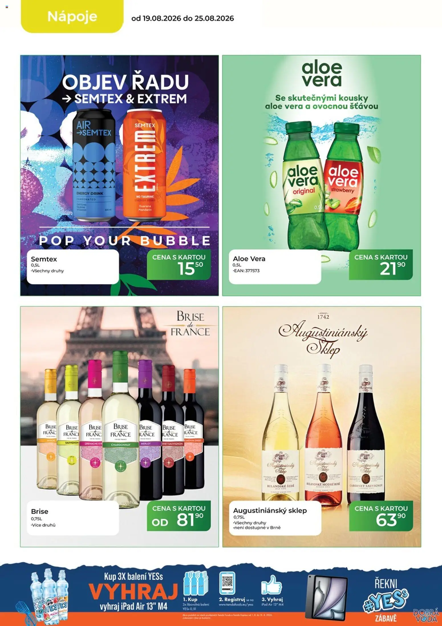 Tamda Foods leták od 19.08.2026 | Strana: 12 | Produkty: Nápoje, Ipad, Semtex, Aloe vera