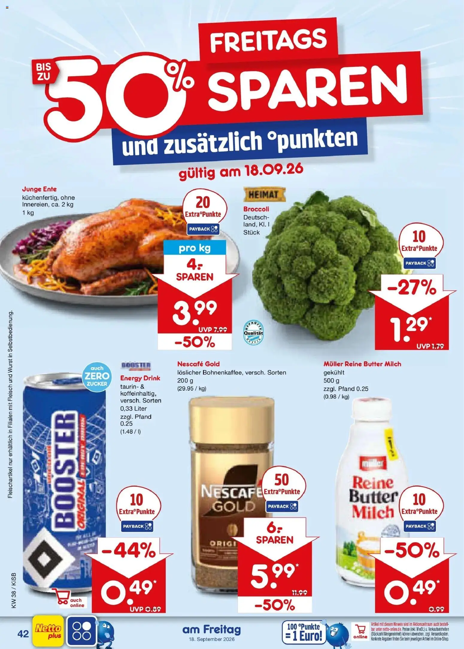 Netto Marken-Discount Prospekt Nürnberg – gültig ab 14.09.2026 | Seite: 56 | Produkte: Zucker, Wurst, Nescafe gold, Fleisch