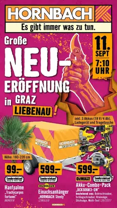 Hornbach Große Neueröffnung ab 02.09.2026 gültig