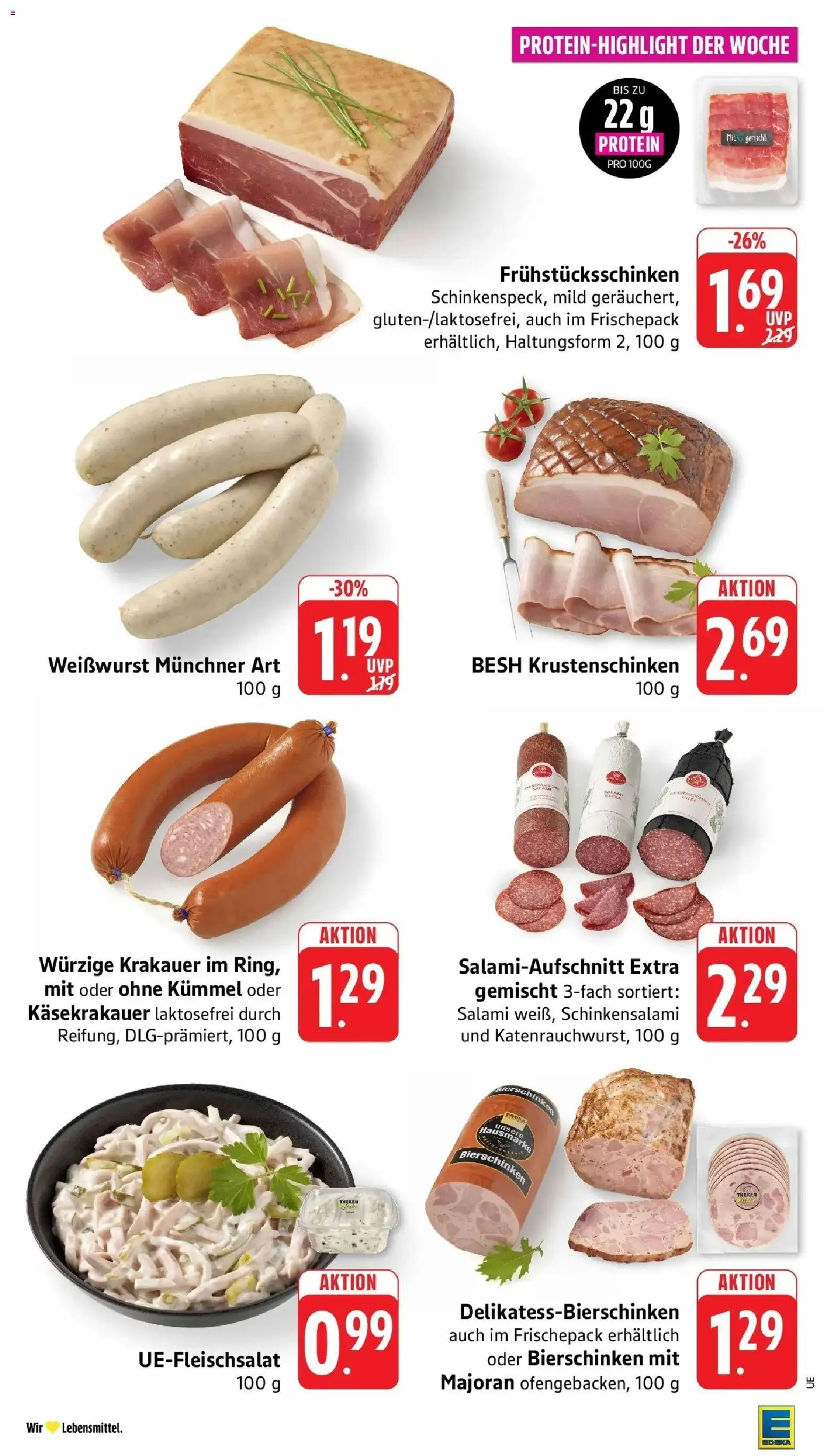 Edeka Prospekt Heilbronn (ab 14.09.2026) » Angebote Online | Seite: 5 | Produkte: Weißwurst, Salami