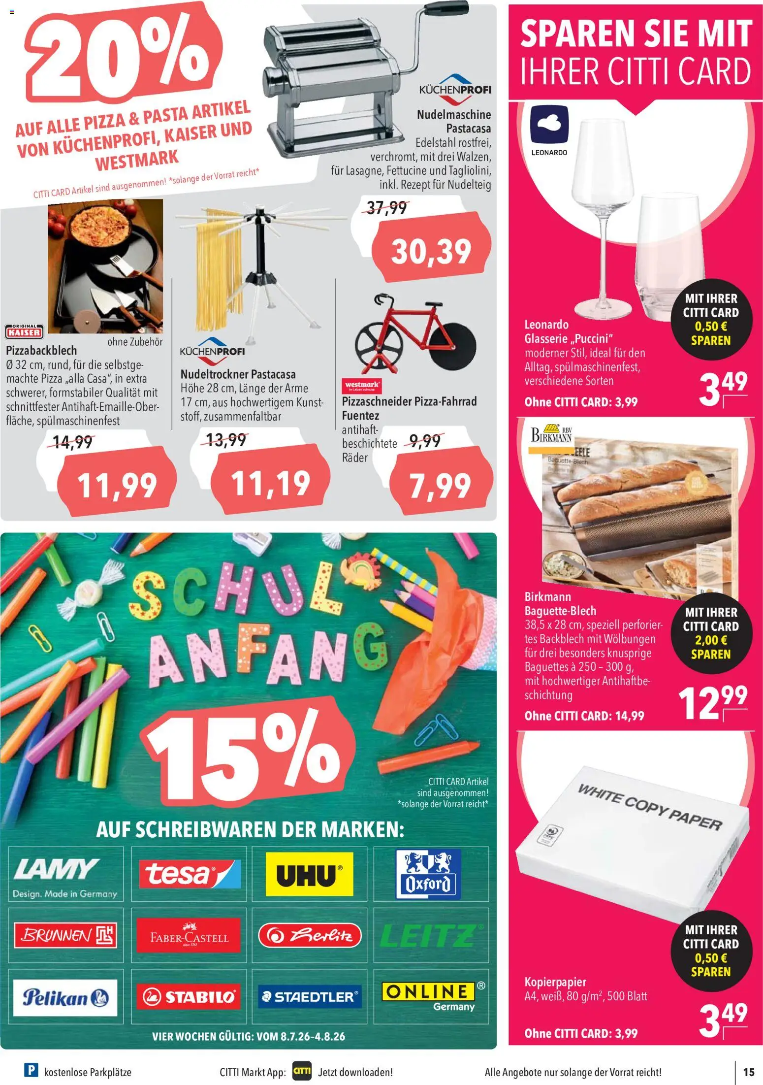 CITTI Markt Prospekt – gültig ab 08.07.2026 | Seite: 17 | Produkte: Pasta, Pizza