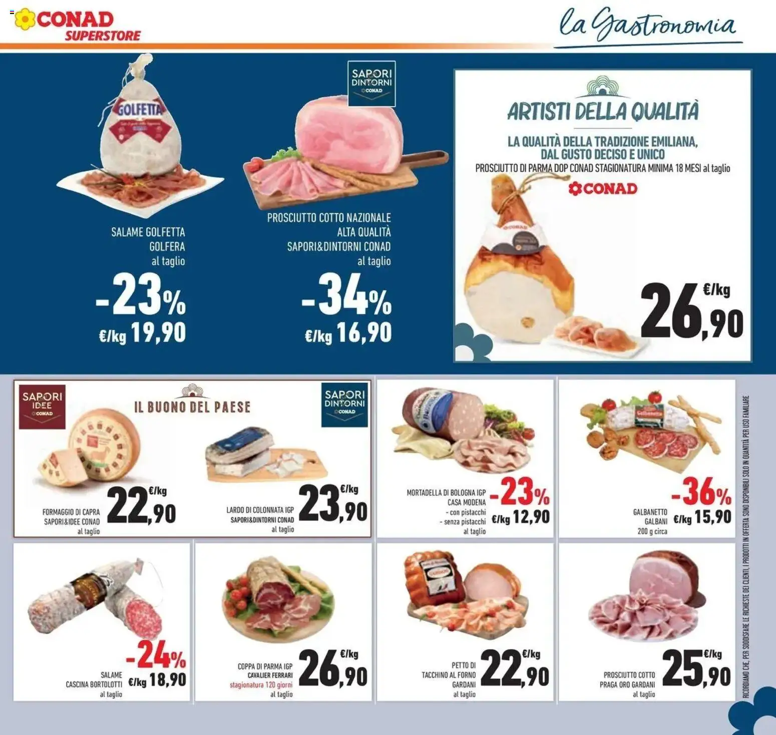 Anteprima volantino Conad dal 07/10/2026 prossima settimana | Pagina: 25 | Prodotti: Prosciutto Cotto, Tacchino, Taglio, Petto di tacchino