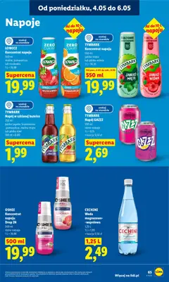 Pogląd oferty "Lidl gazetka" - ważna od 04.05.2026 | Strona: 69 | Produkty: Brzoskwinia, Napoje, Mięta, Woda