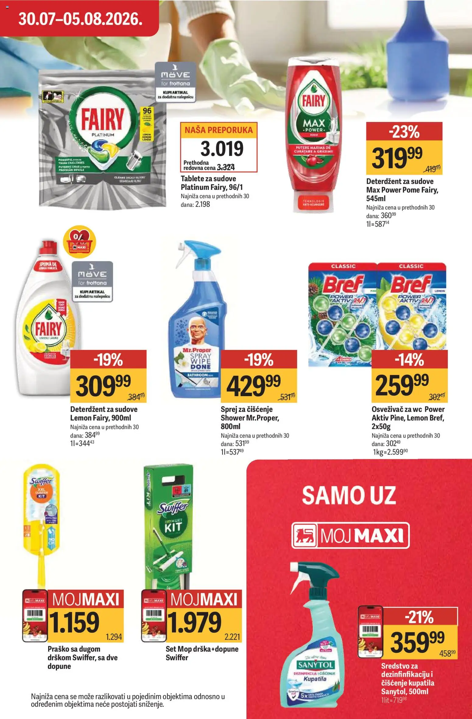 Maxi katalog - važi od 30.07.2026 | Strana: 33 | Proizvode: Deterdžent, Bref, Wc, Sanytol