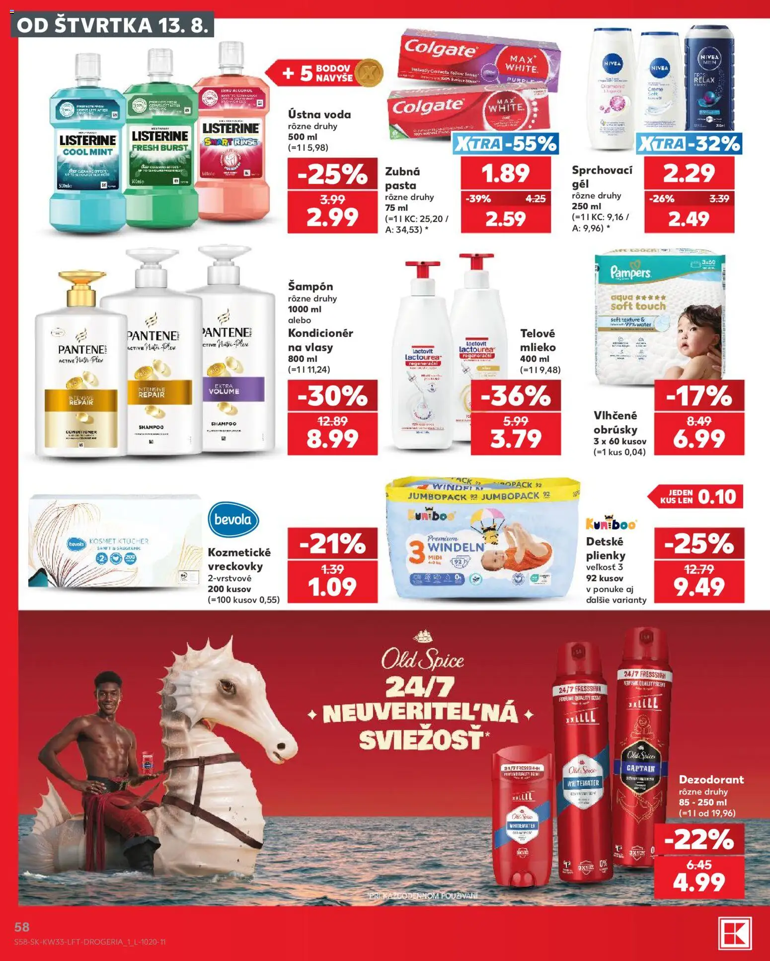 Nové Kaufland akcie – leták je platný od 13.08.2026 | Strana: 58