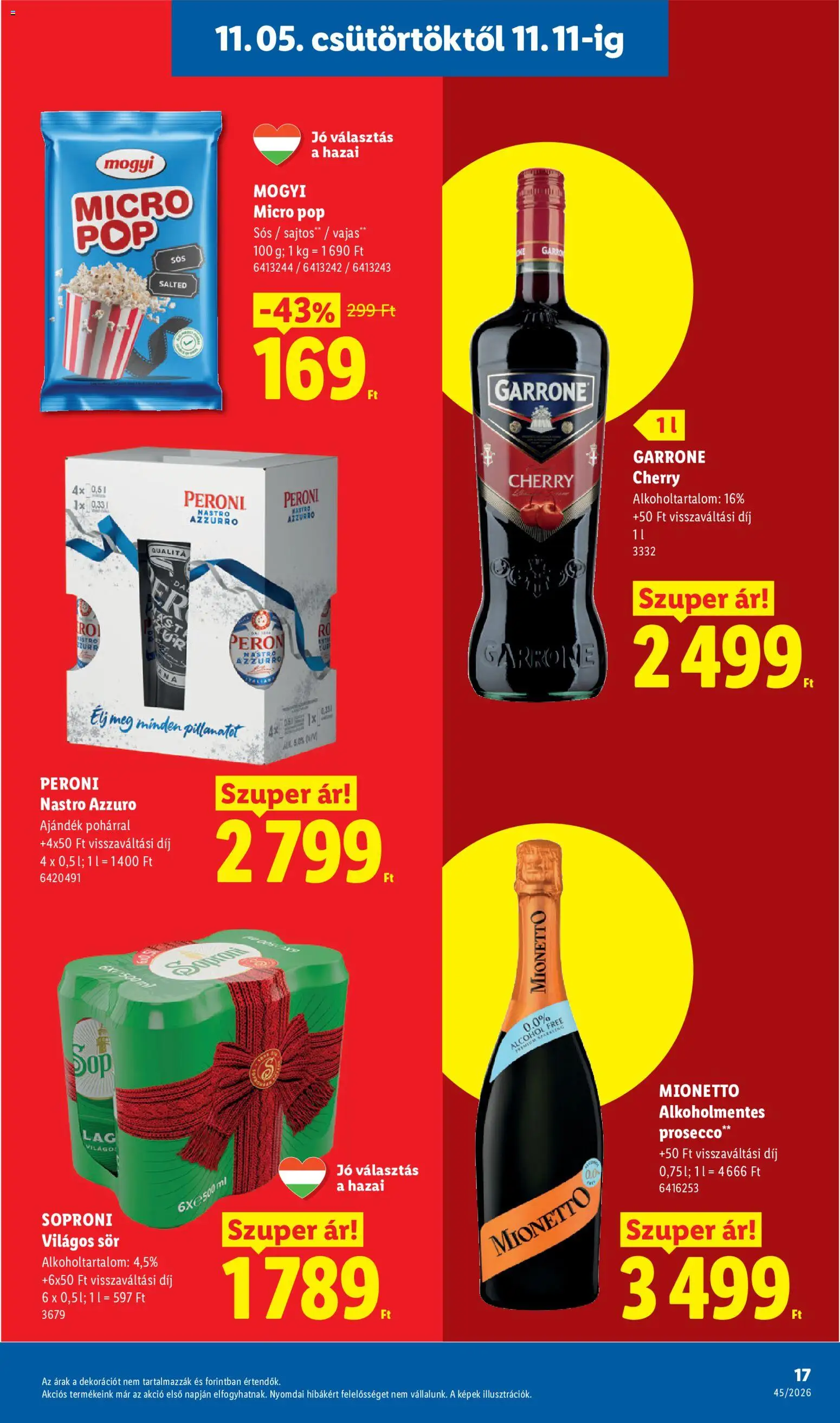 Lidl akciós ujság - amely érvényes a következő dátumtól: 2026.11.05. | Oldal: 17