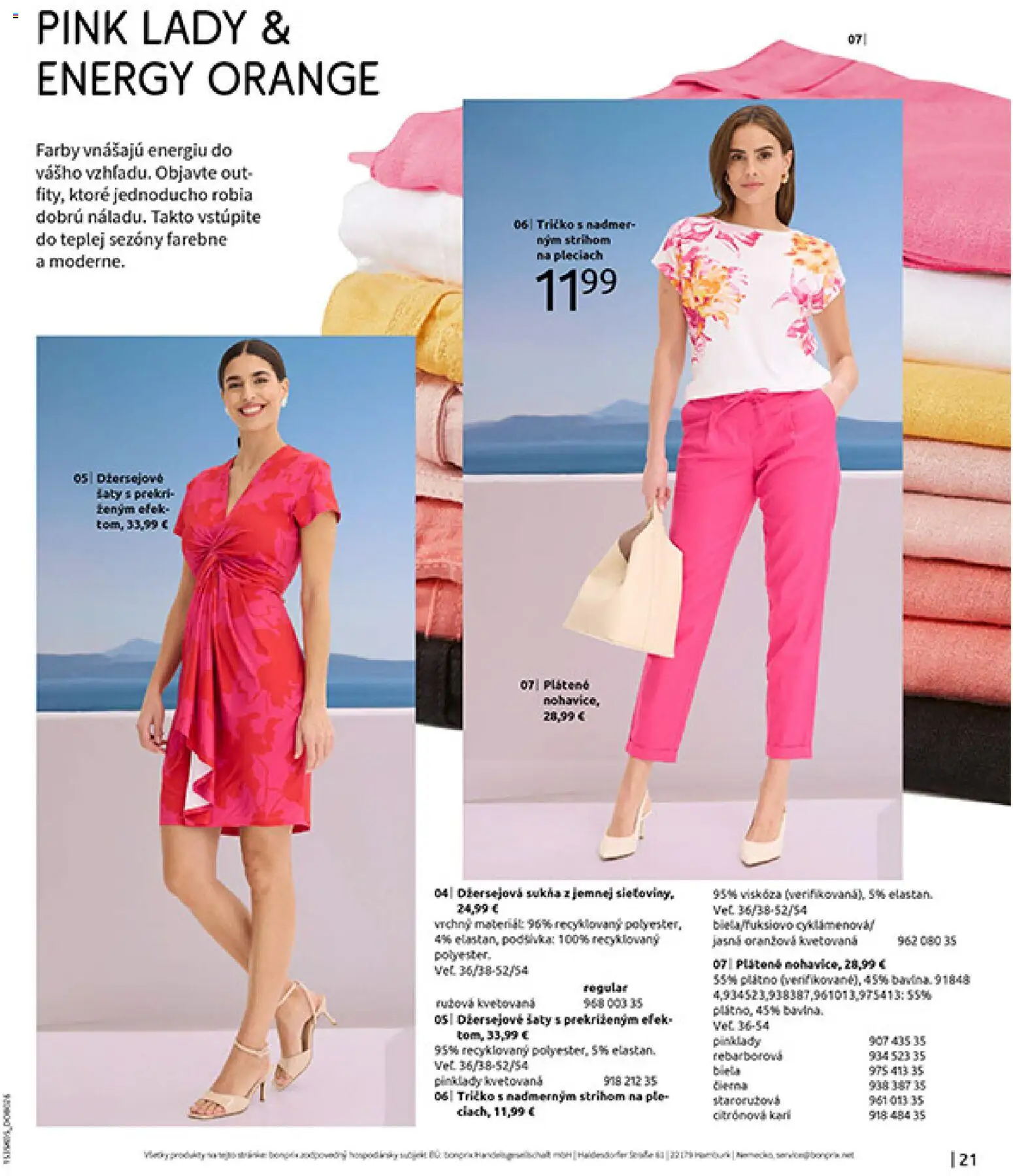 Nové Bonprix akcie – leták je platný od 01.01.2026 | Strana: 23 | Produkty: Šaty, Tričko