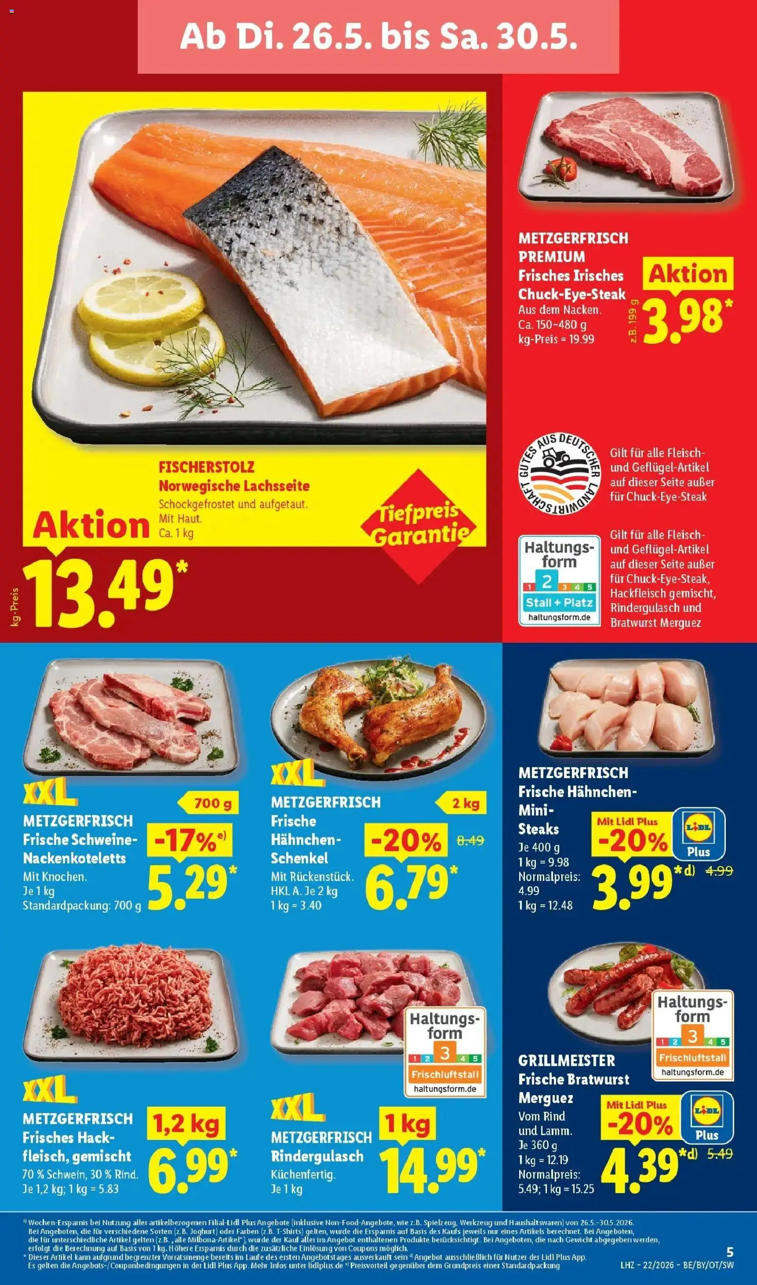 Lidl Prospekt Hof-innenstadt – gültig ab 26.05.2026 | Seite: 11 | Produkte: Gewicht, Hahnchen, Joghurt, Fleisch