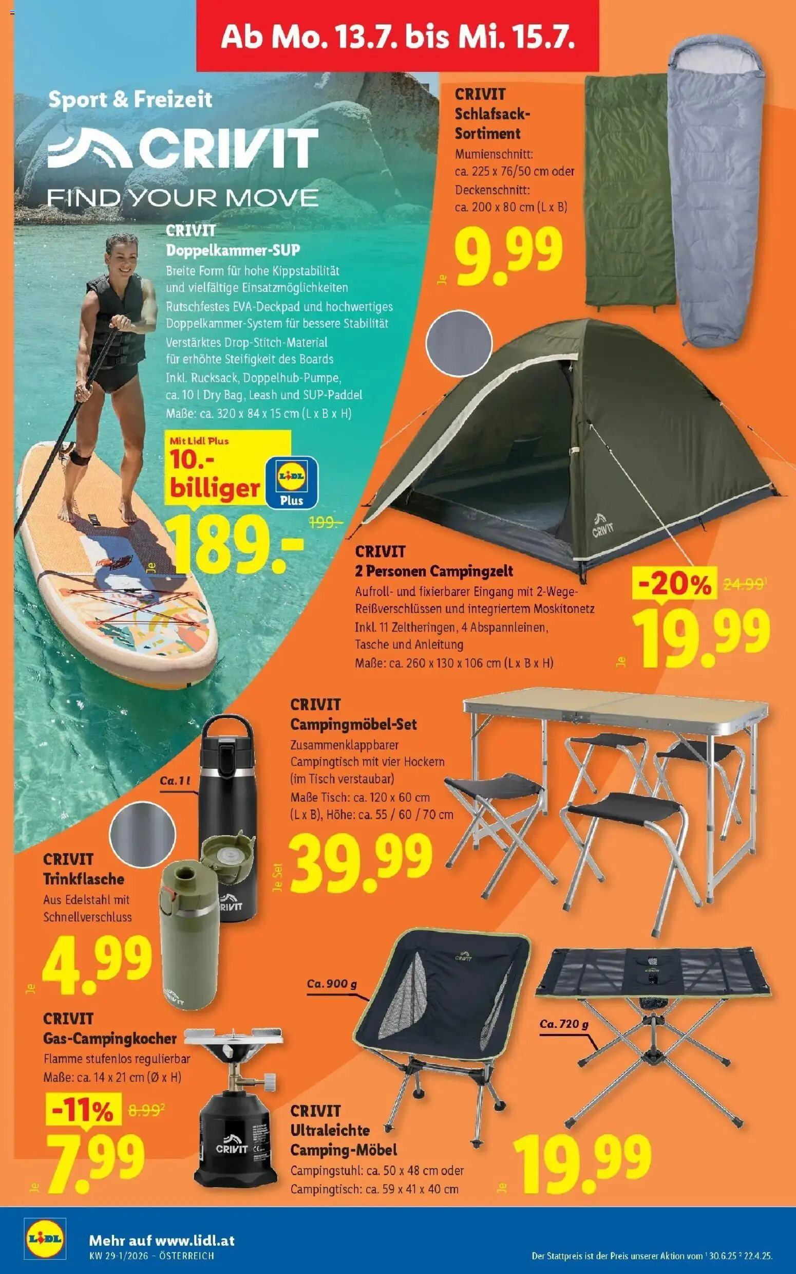 Lidl Flugblatt - Wien, Langenzersdorf, Zwettl gültig ab 09.07.2026 | Seite: 35 | Produkte: Tasche, Tisch