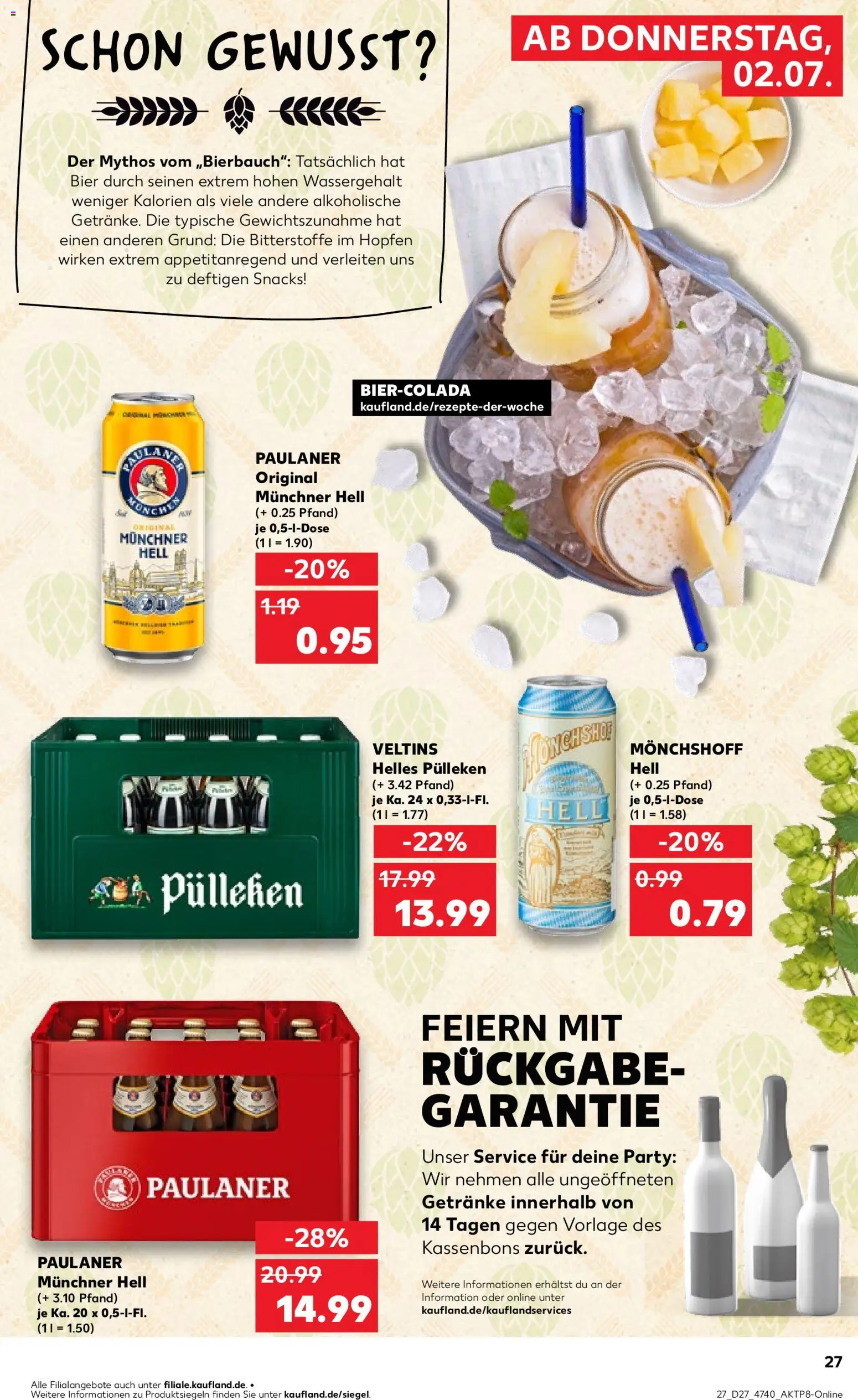 {H1} | Pagina: 27 | Producten: Snacks, Bier