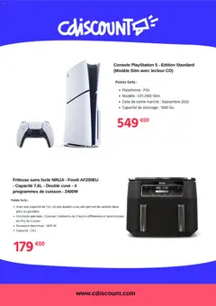 Cdiscount - Prévisualisation de Cdiscount catalogue valide à partir de 01.05.2026 | Page: 3 | Produits: Ninja foodi, Playstation, Friteuse sans huile, Huile