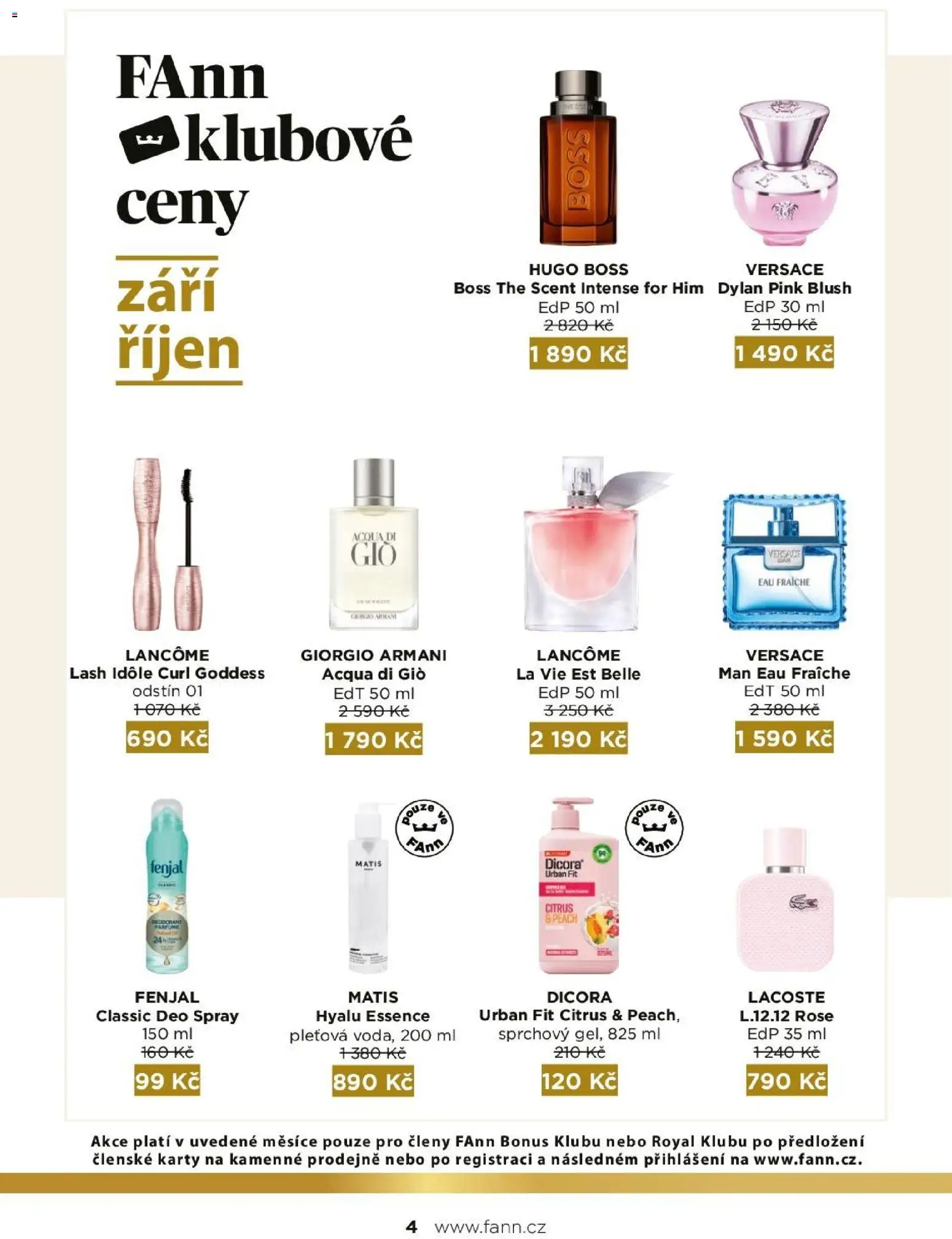 FAnn parfumerie katalog Podzim 2026 od 01.09.2026 | Strana: 4 | Produkty: Essence, Karty