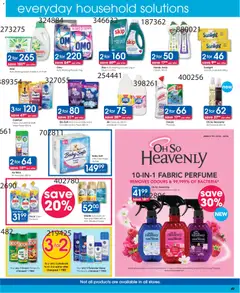 Clicks specials catalogue – valid from 23.04.2026 | Page: 49 | Products: Toilet, Bleach, Perfume, Fragrance