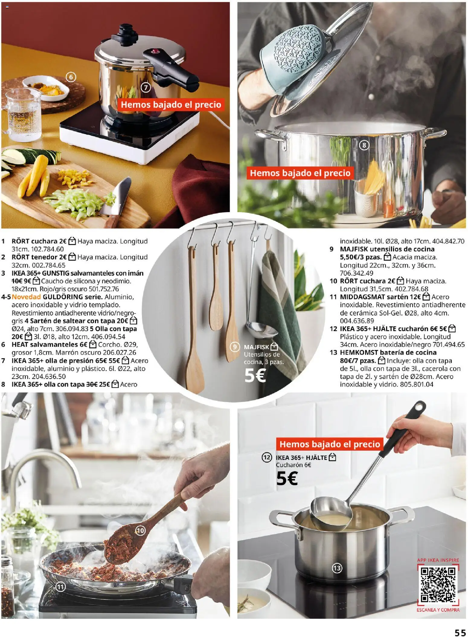 IKEA - Accesorios y decoración │ válido desde el 01/09/2026 | Página: 55 | Productos: Cocina, Batería