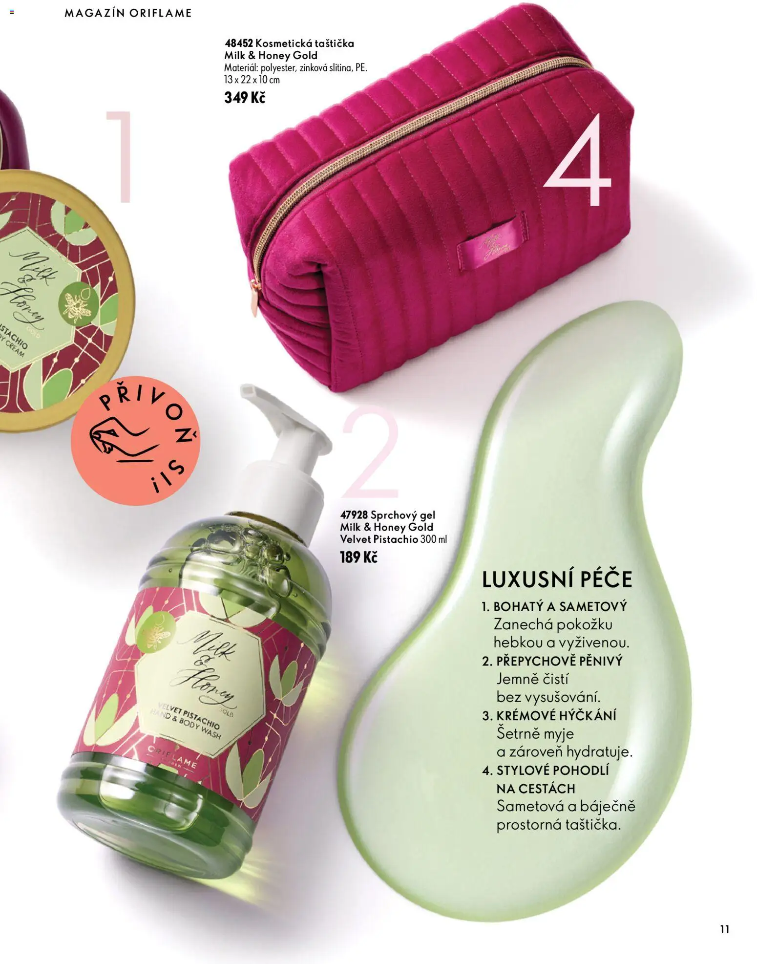 Oriflame katalog Novage+ Proceuticals od 30.09.2026 | Strana: 11 | Produkty: Sprchový gel, Kosmetická taštička, Velvet, Body