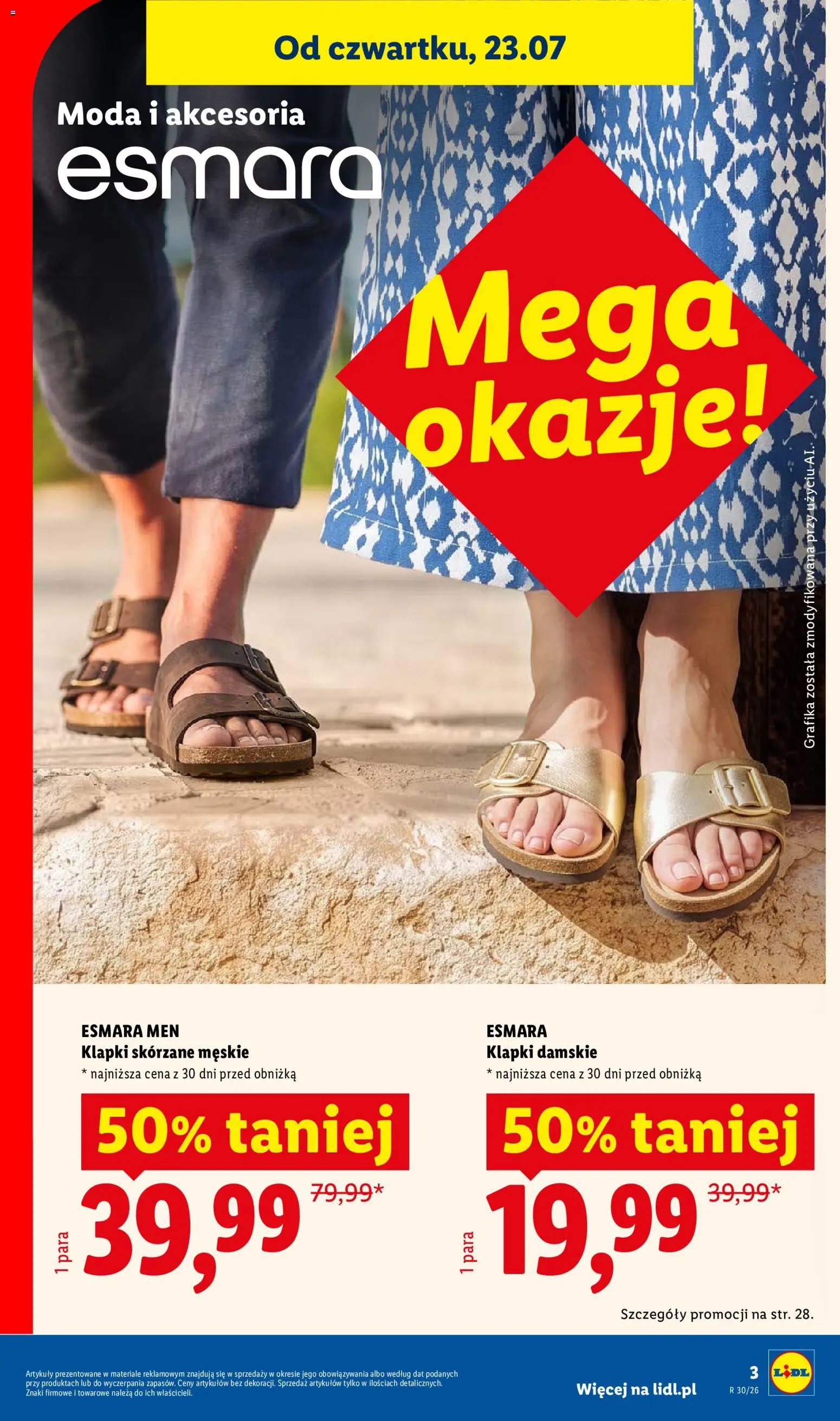 Lidl Katalog od 20.07.2026 | Strona: 3 | Produkty: Klapki, Klapki damskie