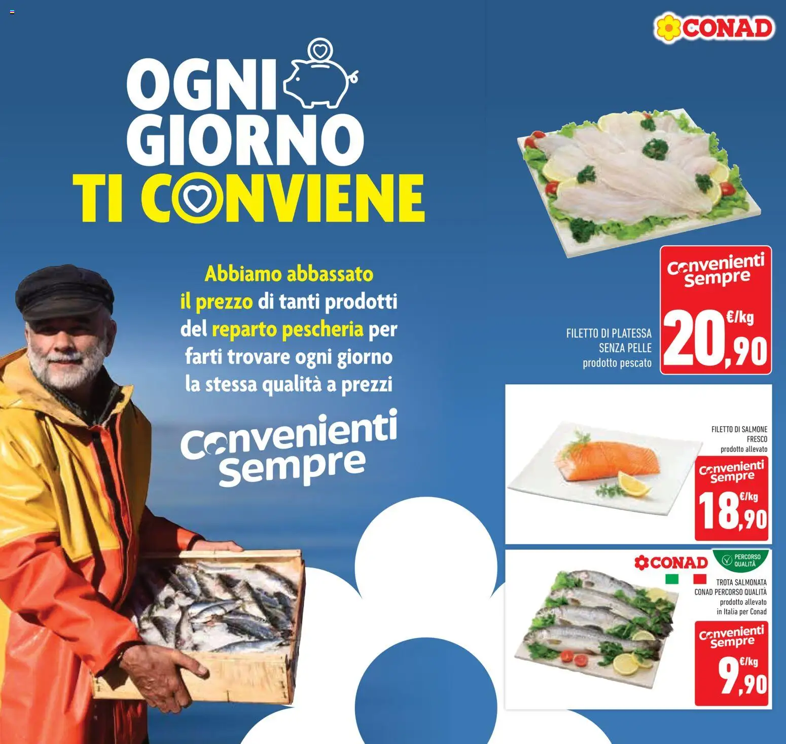 Volantino Conad del 20.05.2026 | Pagina: 16 | Prodotti: Salmone, Trota, Salmone fresco