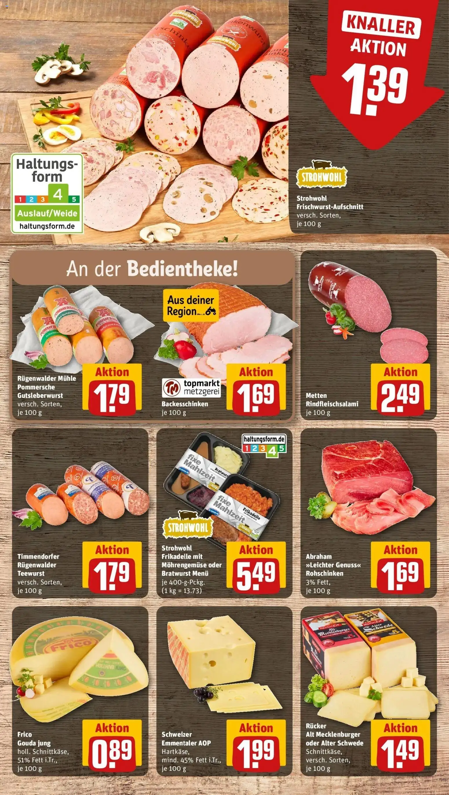 REWE Prospekt ab 10.08.2026 zum Blättern » Angebote | Seite: 8 | Produkte: Mühle, Gouda, Bratwurst
