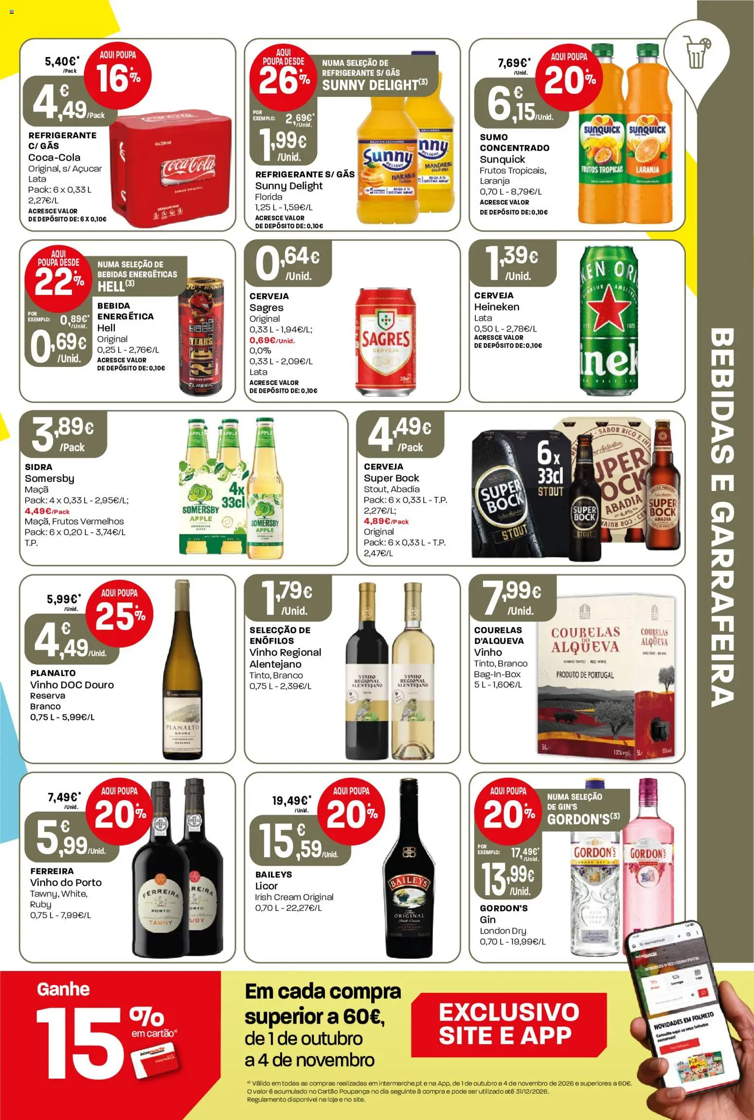 Intermarché folheto Mini │ válido de 08/10/2026 | Página: 9 | Produtos: Refrigerante, Super bock, Bebidas, Cerveja
