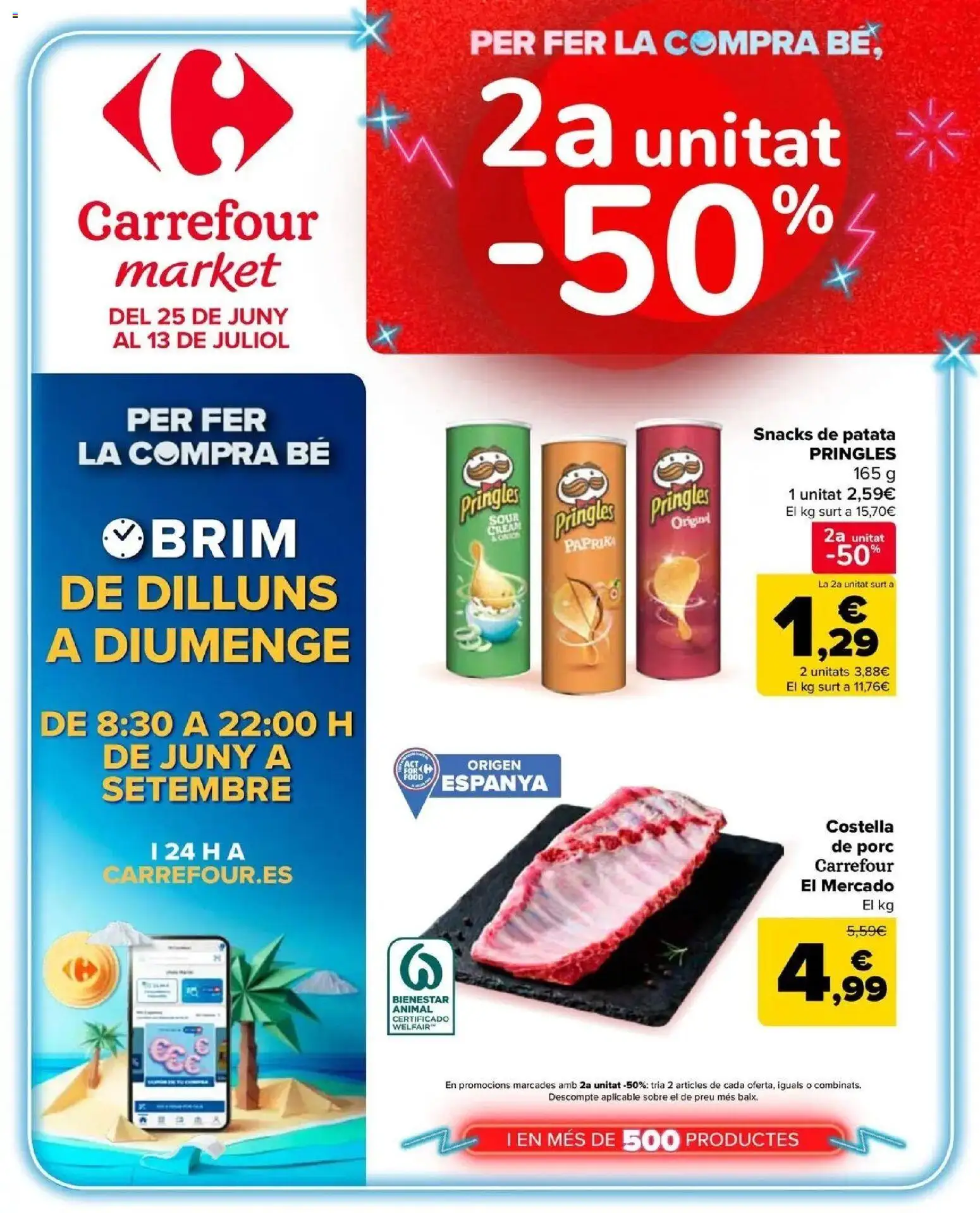 Carrefour Market - 2ª unidad al -50% │ válido desde el 10/07/2026 | Página: 1 | Productos: Snacks