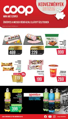 COOP - Mini & Abc & Szuper / Mecsek - amely érvényes a következő dátumtól: 2026.10.22.