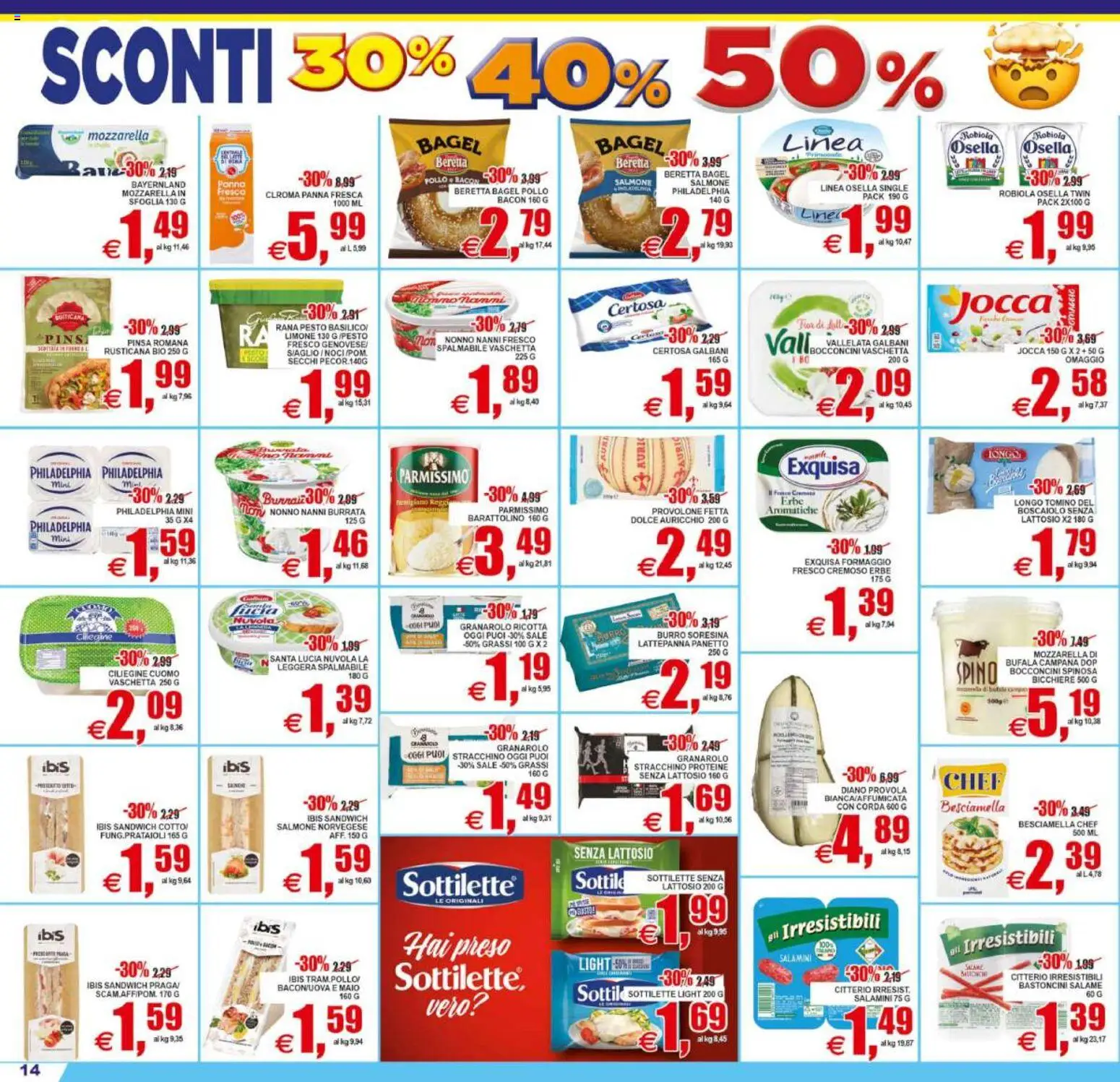 Volantino Pewex del 02/09/2026 | Pagina: 14 | Prodotti: Pollo, Limone, Besciamella, Senza lattosio