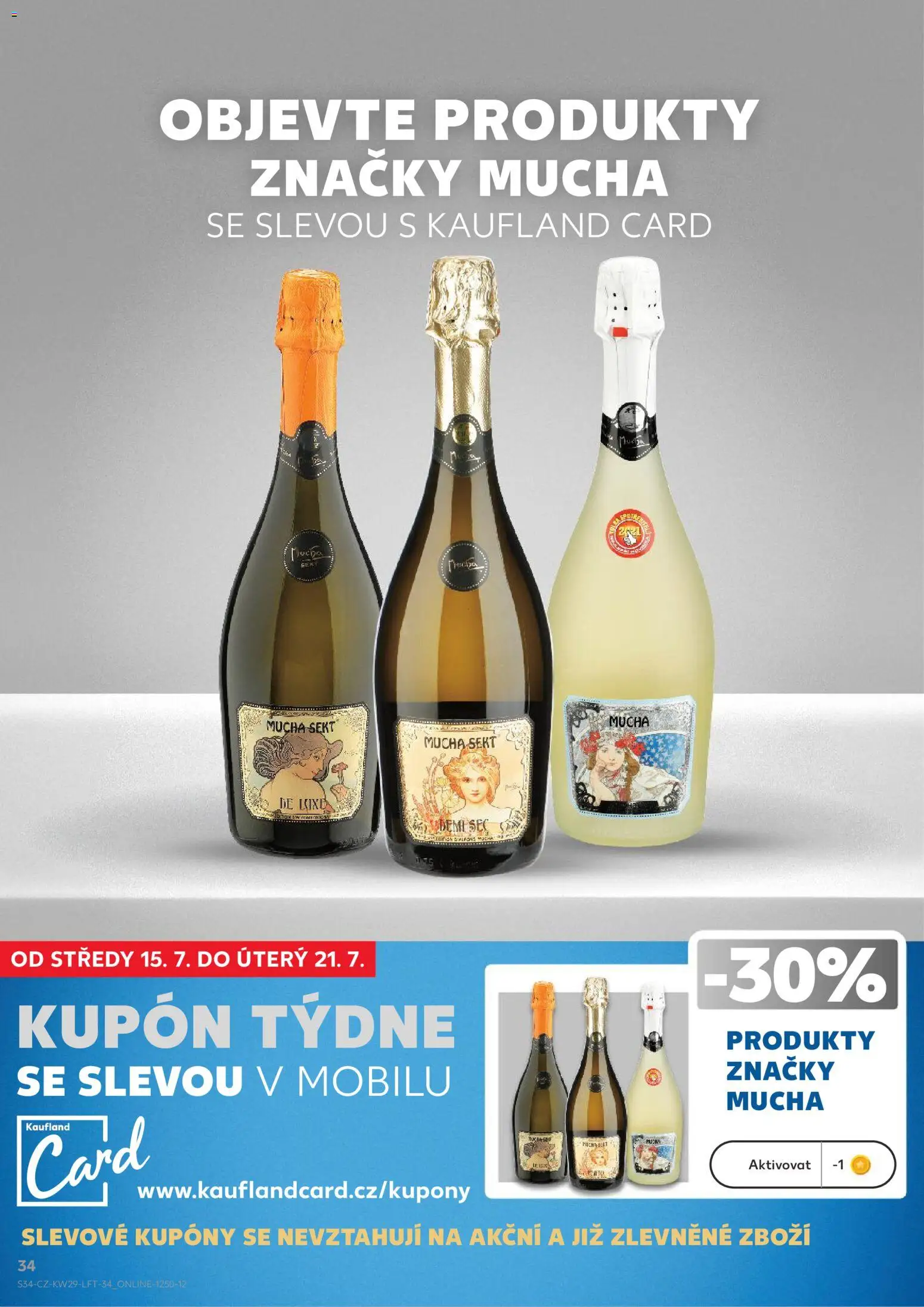 Kaufland leták od 15.07.2026 | Strana: 34 | Produkty: Sekt, Mucha sekt