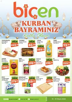 15.05.2026 tarihinden itibaren geçerli olan Biçen Market kataloğu önizlemesi | Sayfa: 1