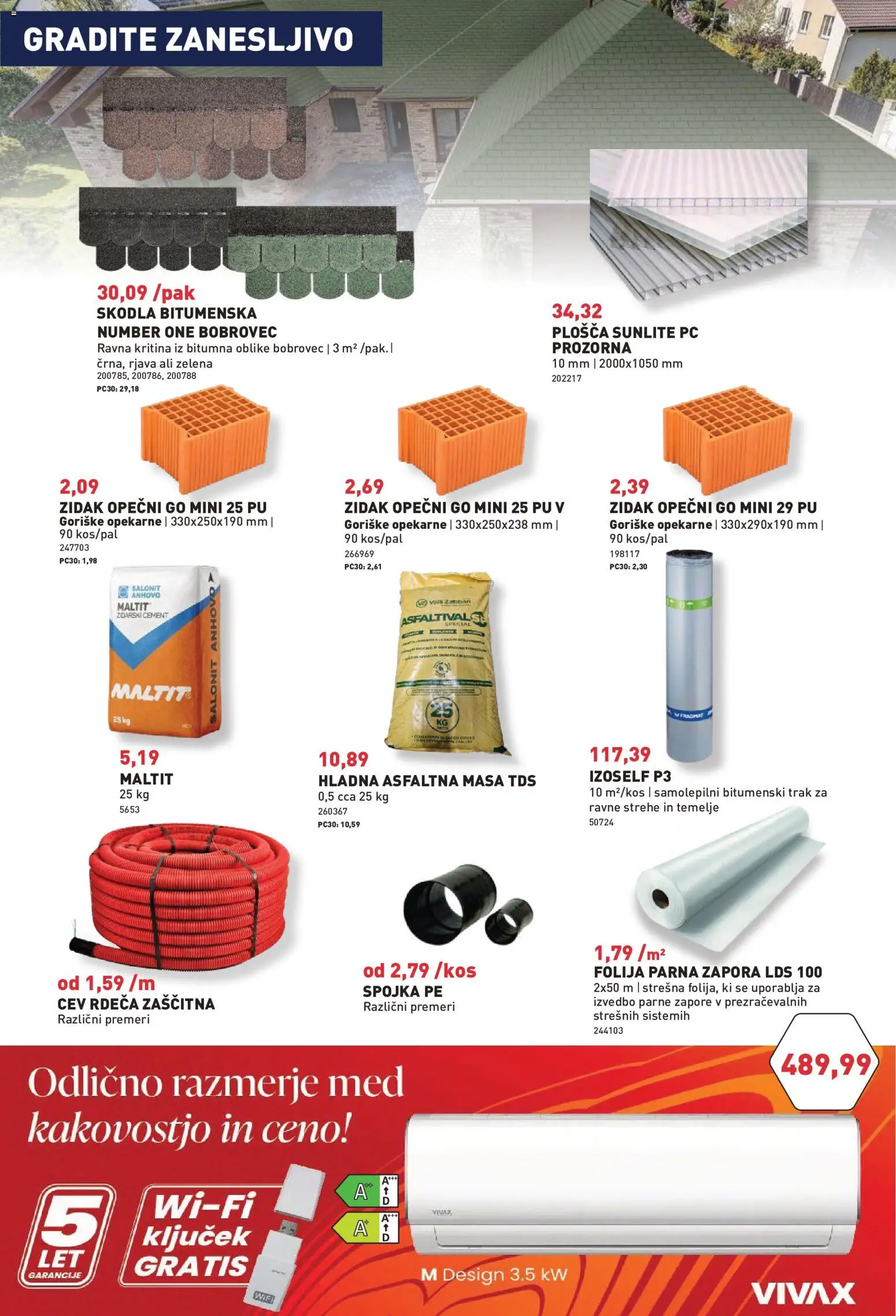 Novi Inpos katalog ponudbe – veljaven od 04.06.2026 | Stran: 26 | Izdelki: Folija, Cement, Zidak, Zelena