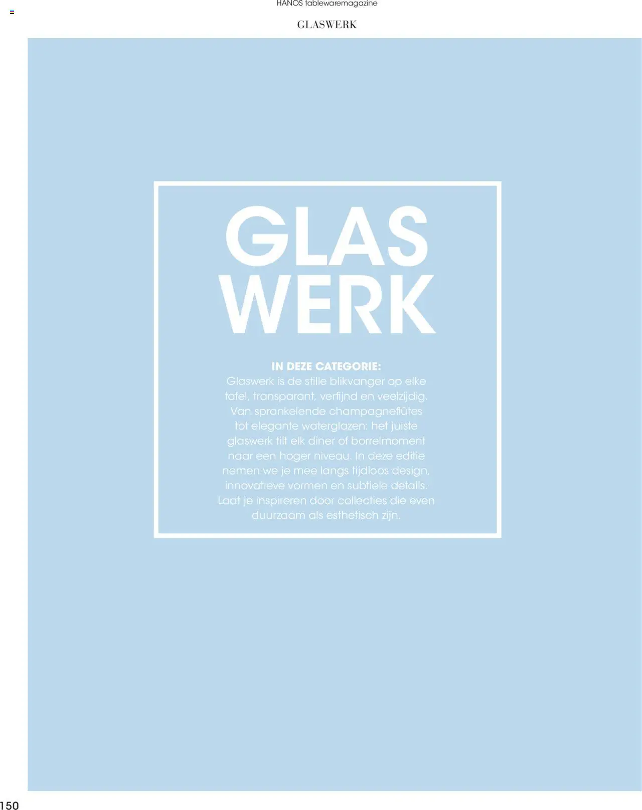 {H1} | Pagina: 150 | Producten: Glas