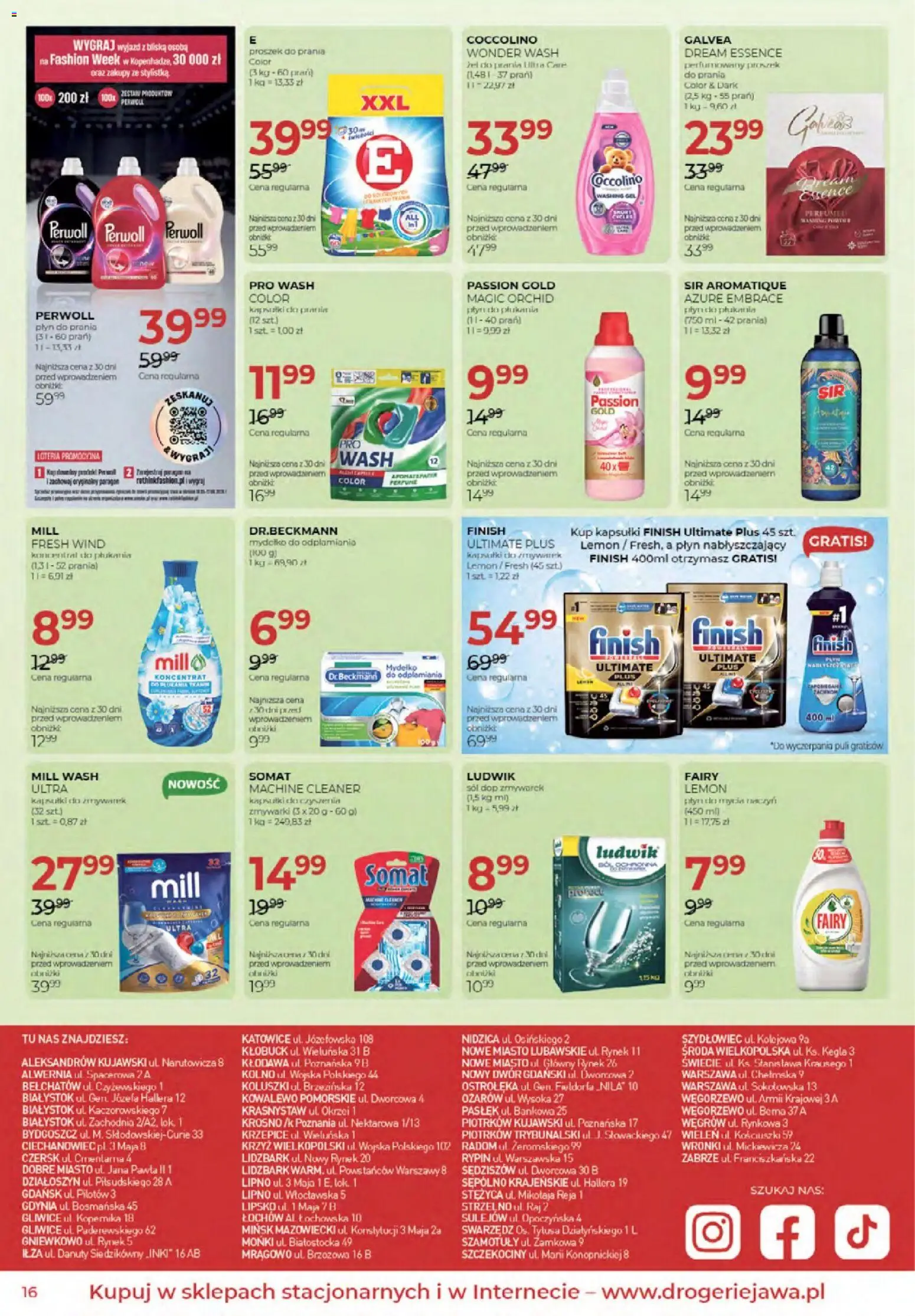 Jawa gazetka od 05.06.2026 | Strona: 16 | Produkty: Cleaner, Coccolino, Finish, Sól