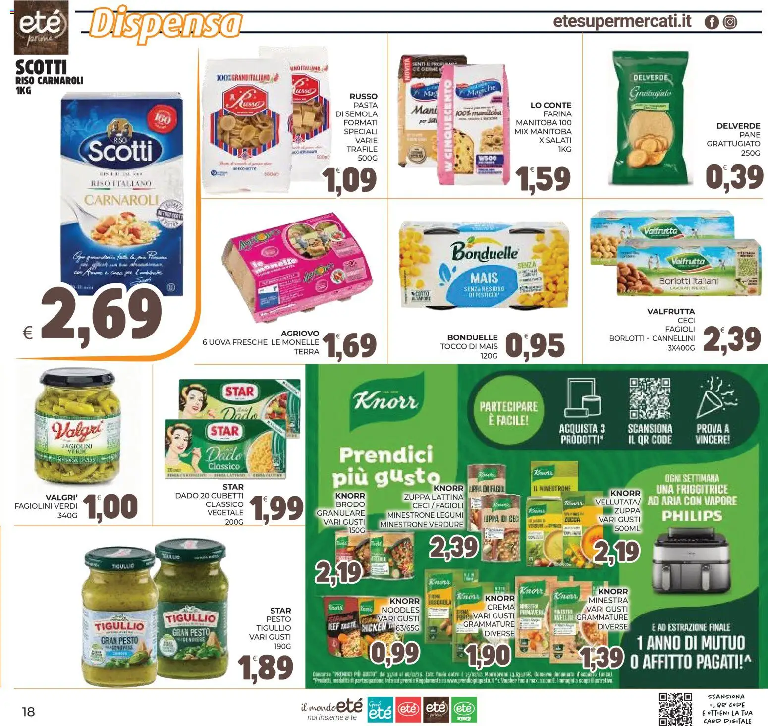 Volantino Eté del 13/10/2026 | Pagina: 18 | Prodotti: Farina, Pesto, Semola, Fagiolini
