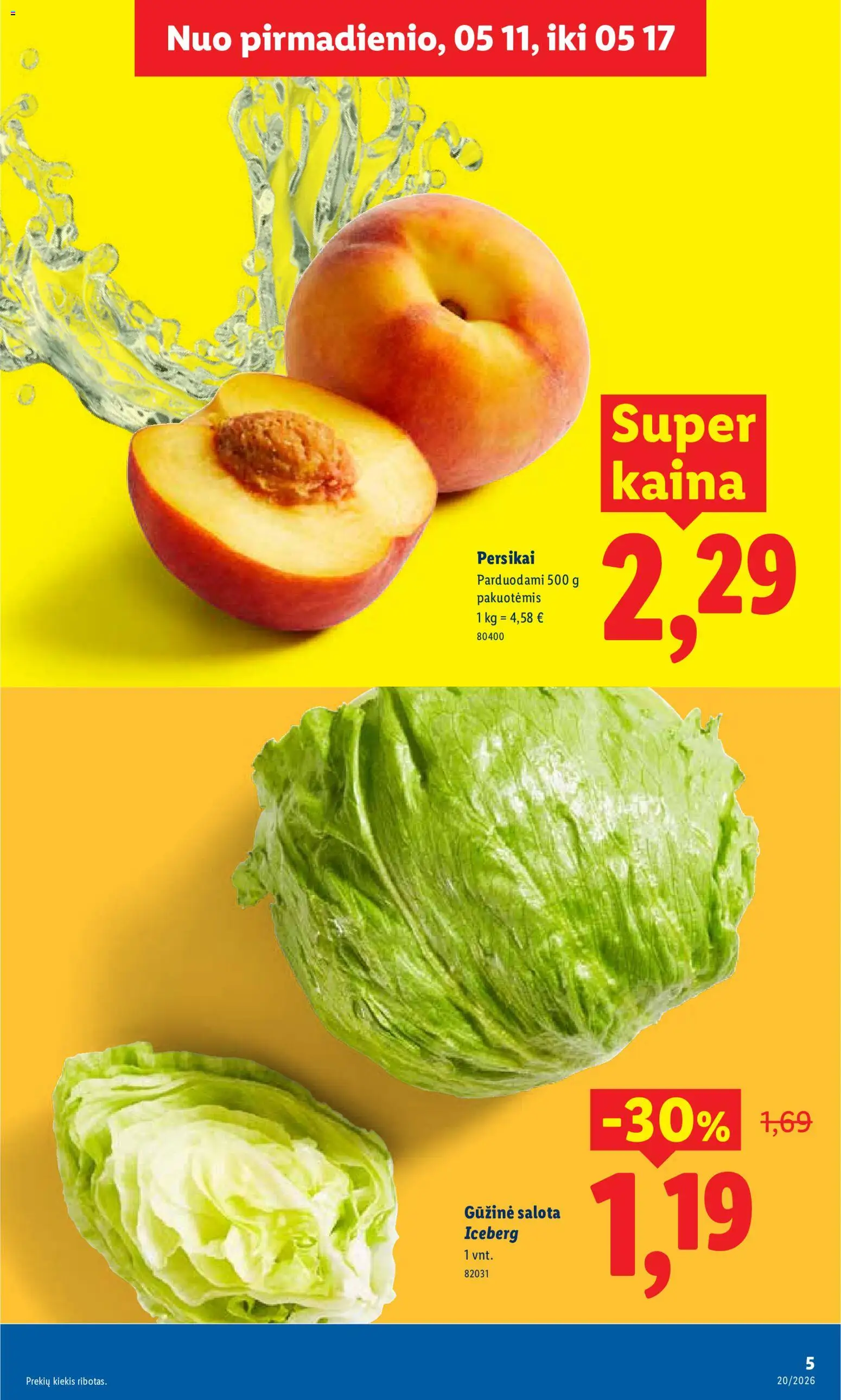 LIDL akcijos nuo 11.05.2026 | Puslapis: 5 | Prekių: Salota