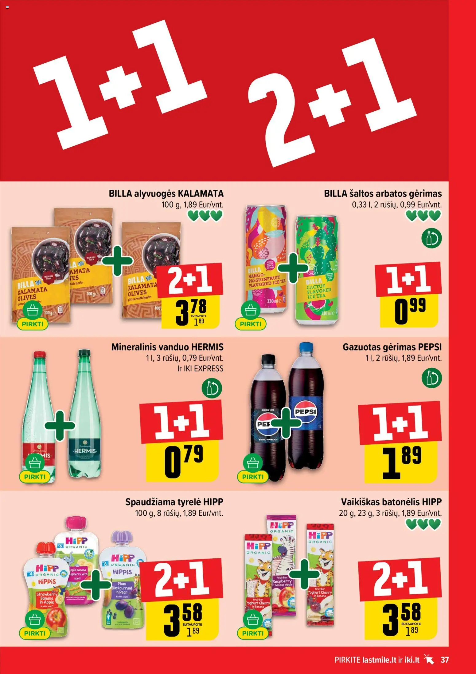 IKI akcijos nuo 2026.08.17 | Puslapis: 37 | Prekių: Vanduo, Mineralinis vanduo
