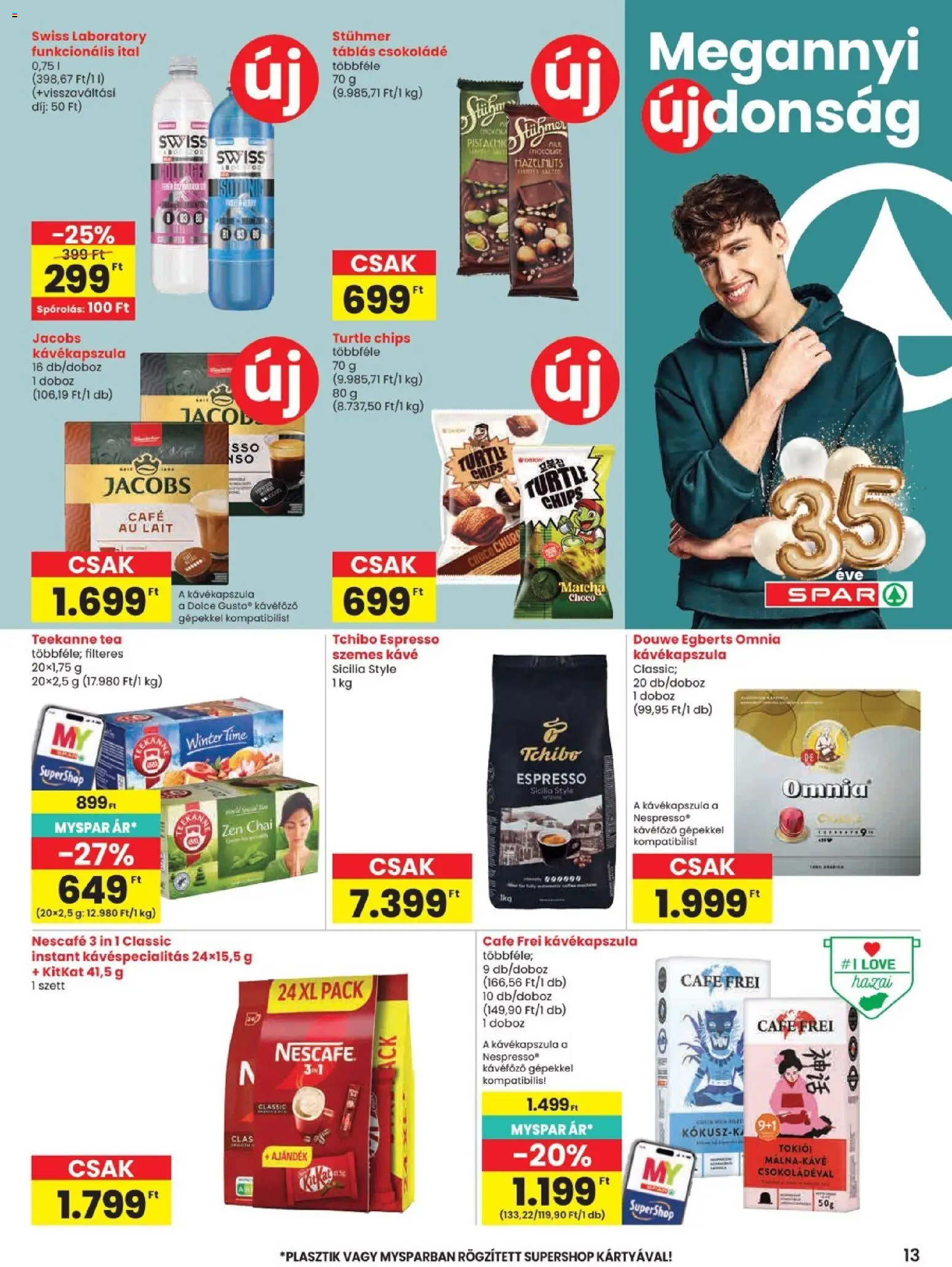 Spar akciós ujság - amely érvényes a következő dátumtól: 2026.11.05. | Oldal: 13