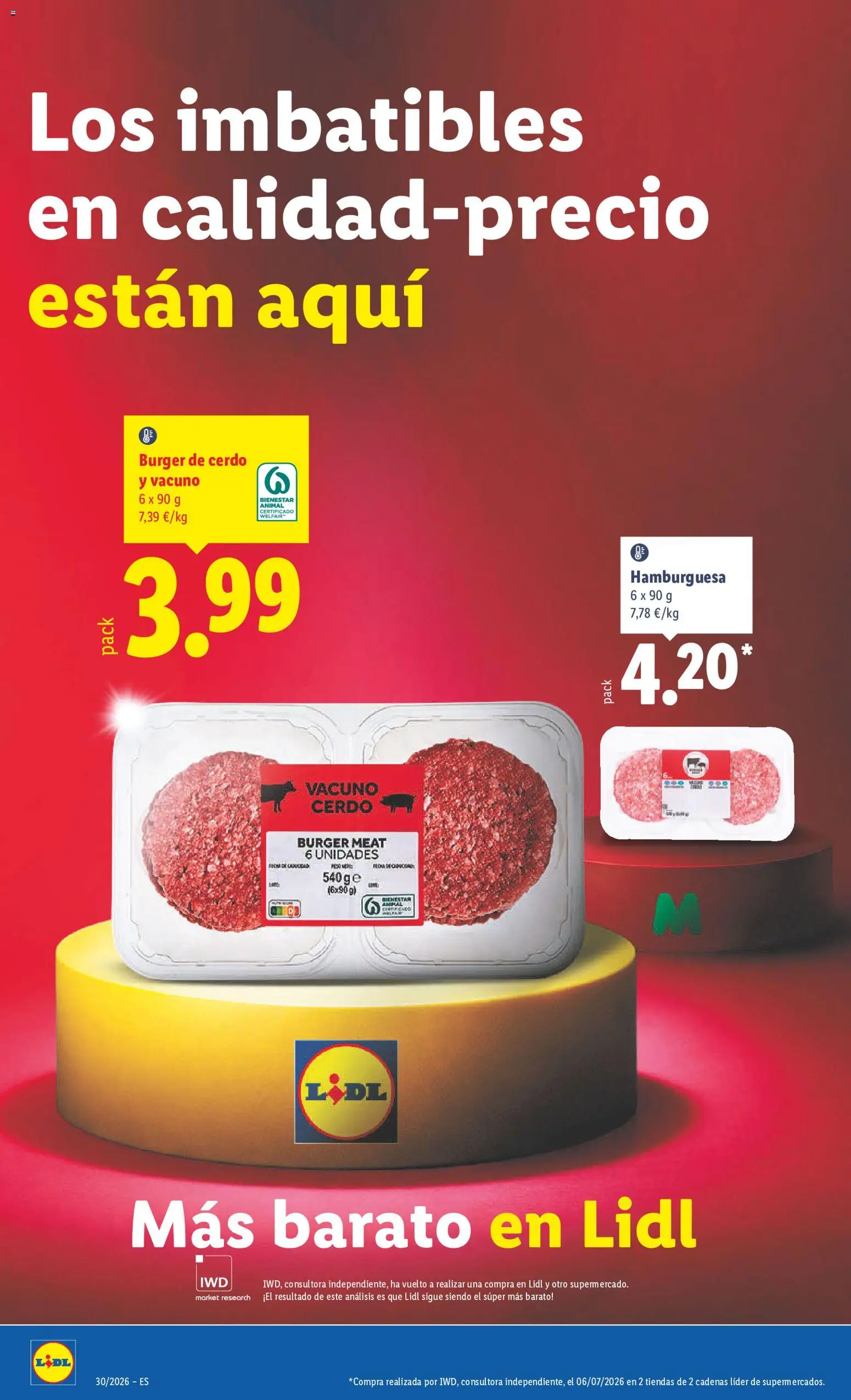 Lidl folleto │ válido desde el 20/07/2026 | Página: 18 | Productos: Cerdo, Hamburguesa