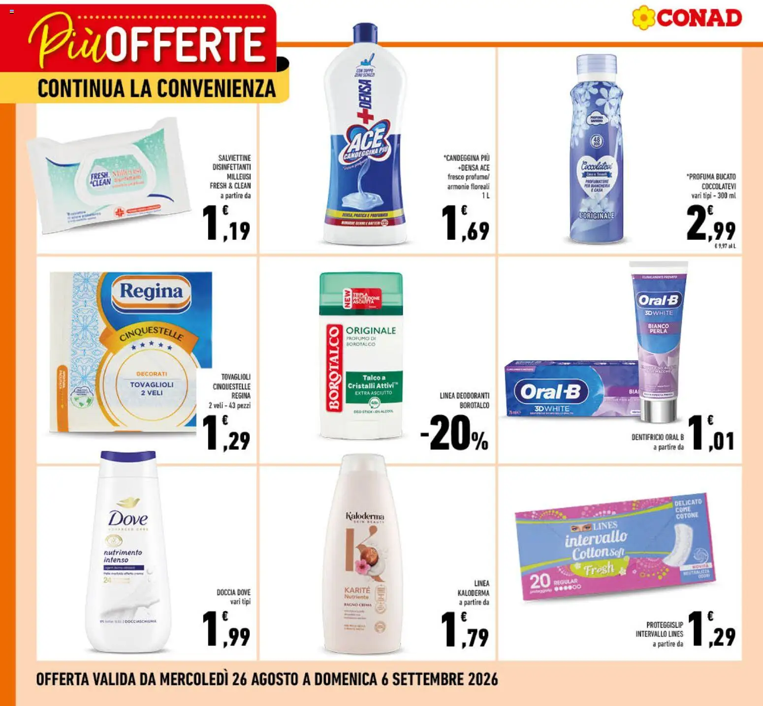 Volantino Conad del 26/08/2026 | Pagina: 3