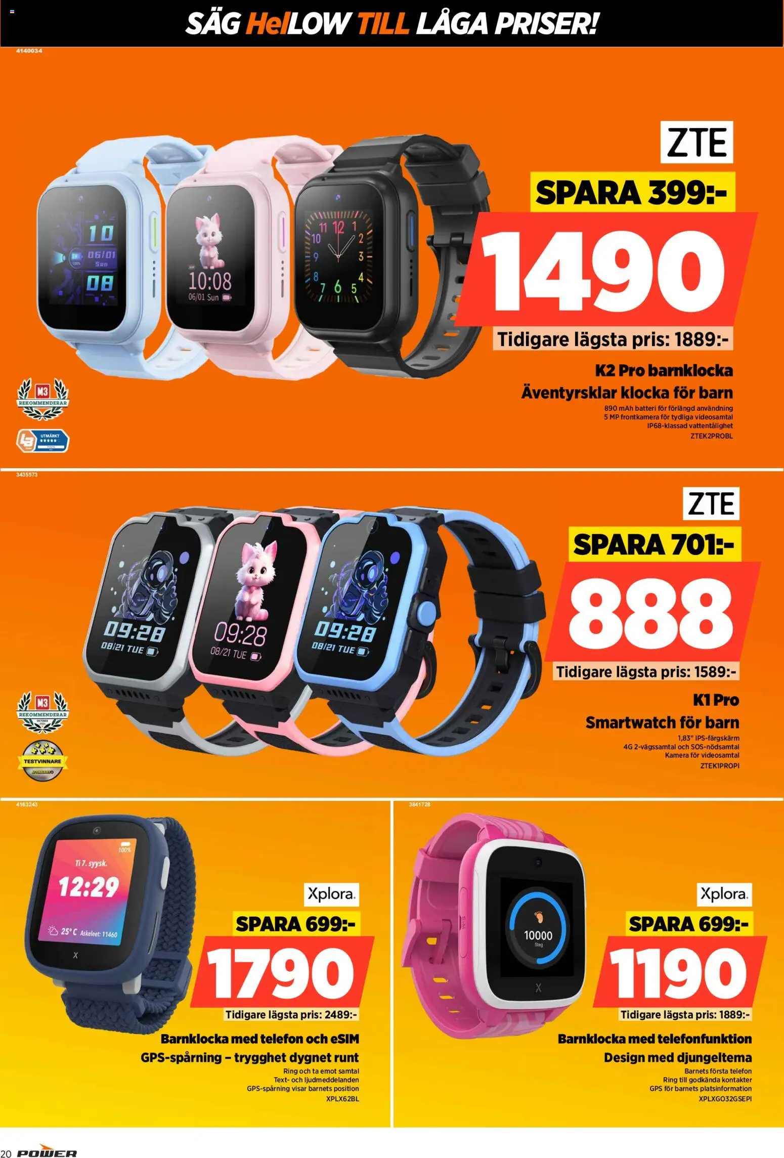 Power reklamblad aktuell från 15.06.2026 | Sida: 20 | Produkter: Såg, Batteri, Ring, Telefon