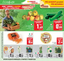 Anteprima del volantino CETRIOLI DOLCI LUNGHI, confezione 300 g origine Italia - cat. I valido a partire dal 06.05.2026 | Pagina: 10 | Prodotti: Mele, Cetrioli, Carote, Tonno