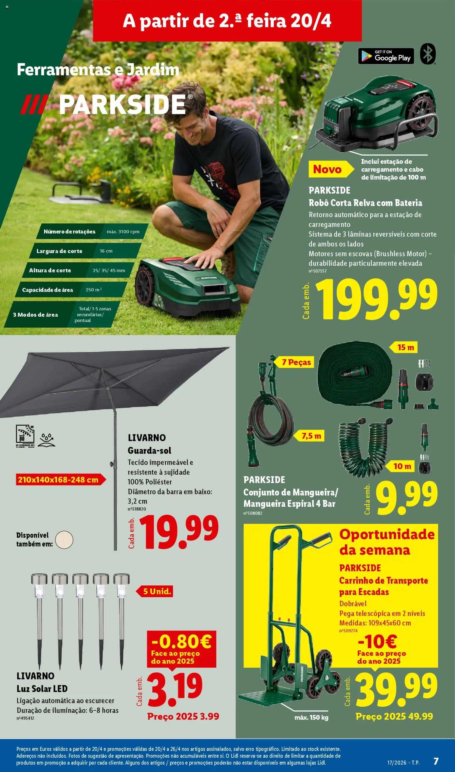 Lidl Novidades │ válido de 20.04.2026 | Página: 7 | Produtos: Cabo, Robô, Ferramentas, Bateria
