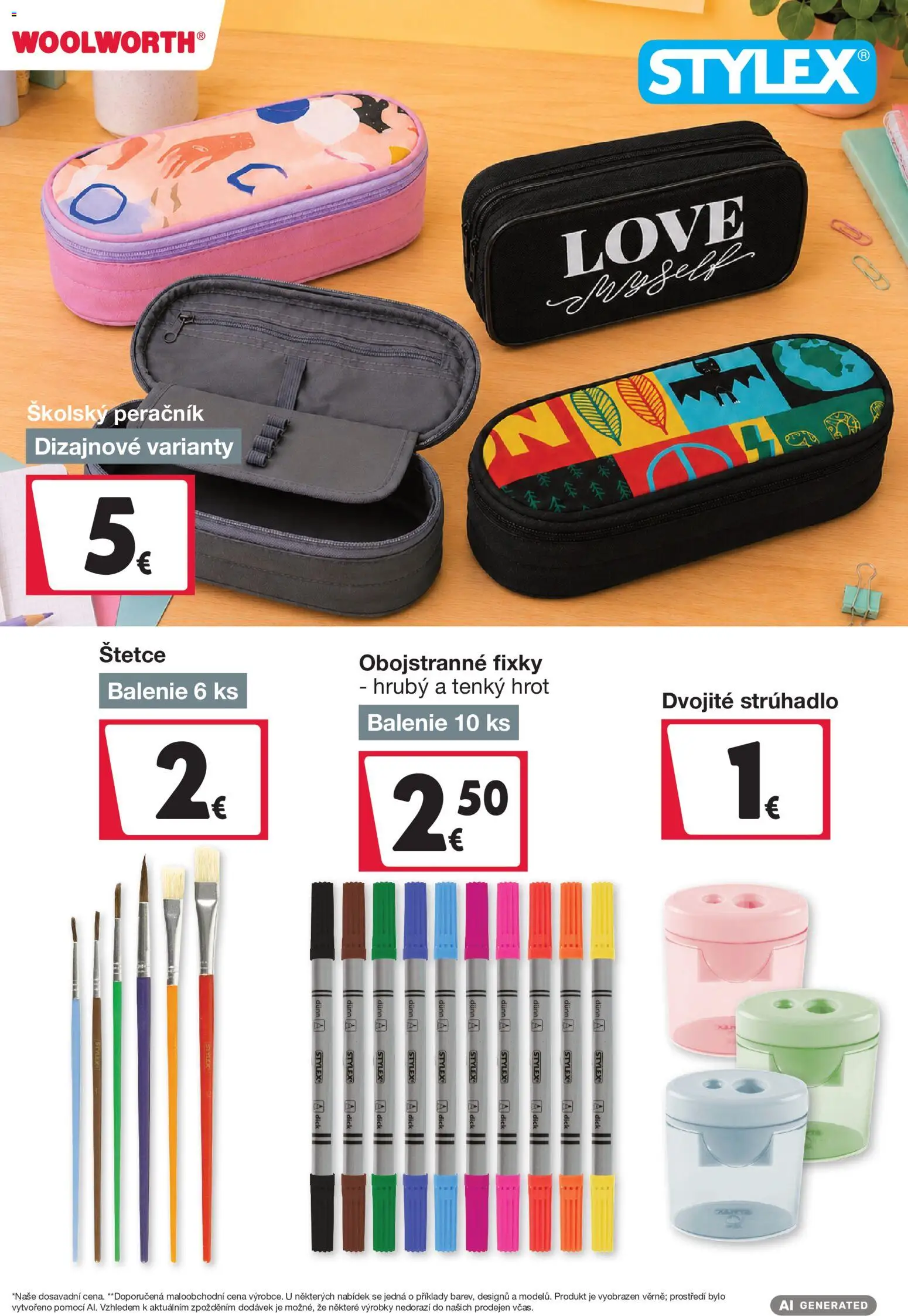 Nové Woolworth akcie – leták je platný od 21.08.2026 | Strana: 8 | Produkty: Strúhadlo, Peračník, Fixky