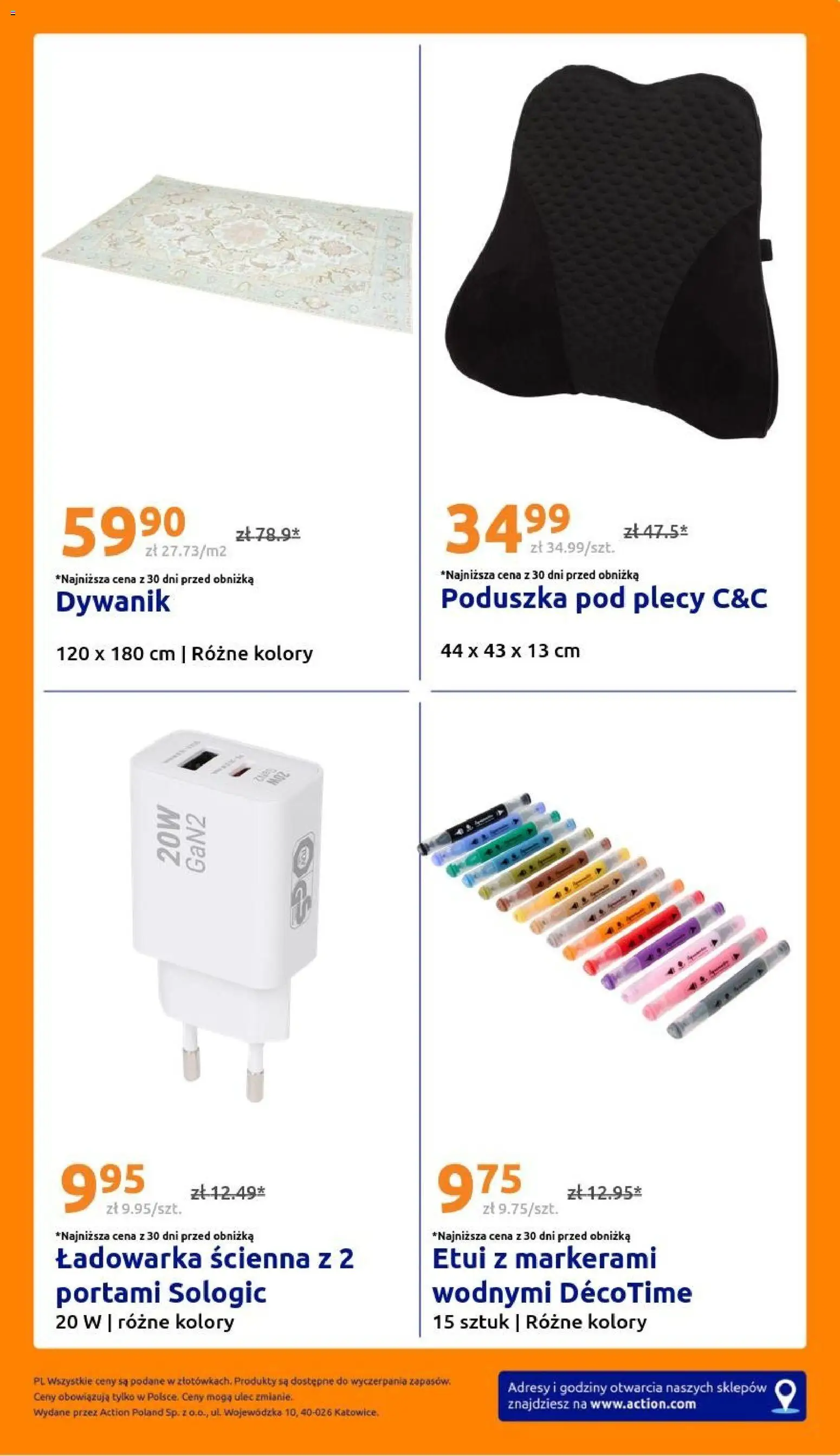Action gazetka od 17.06.2026 | Strona: 35 | Produkty: Ładowarka, Poduszka