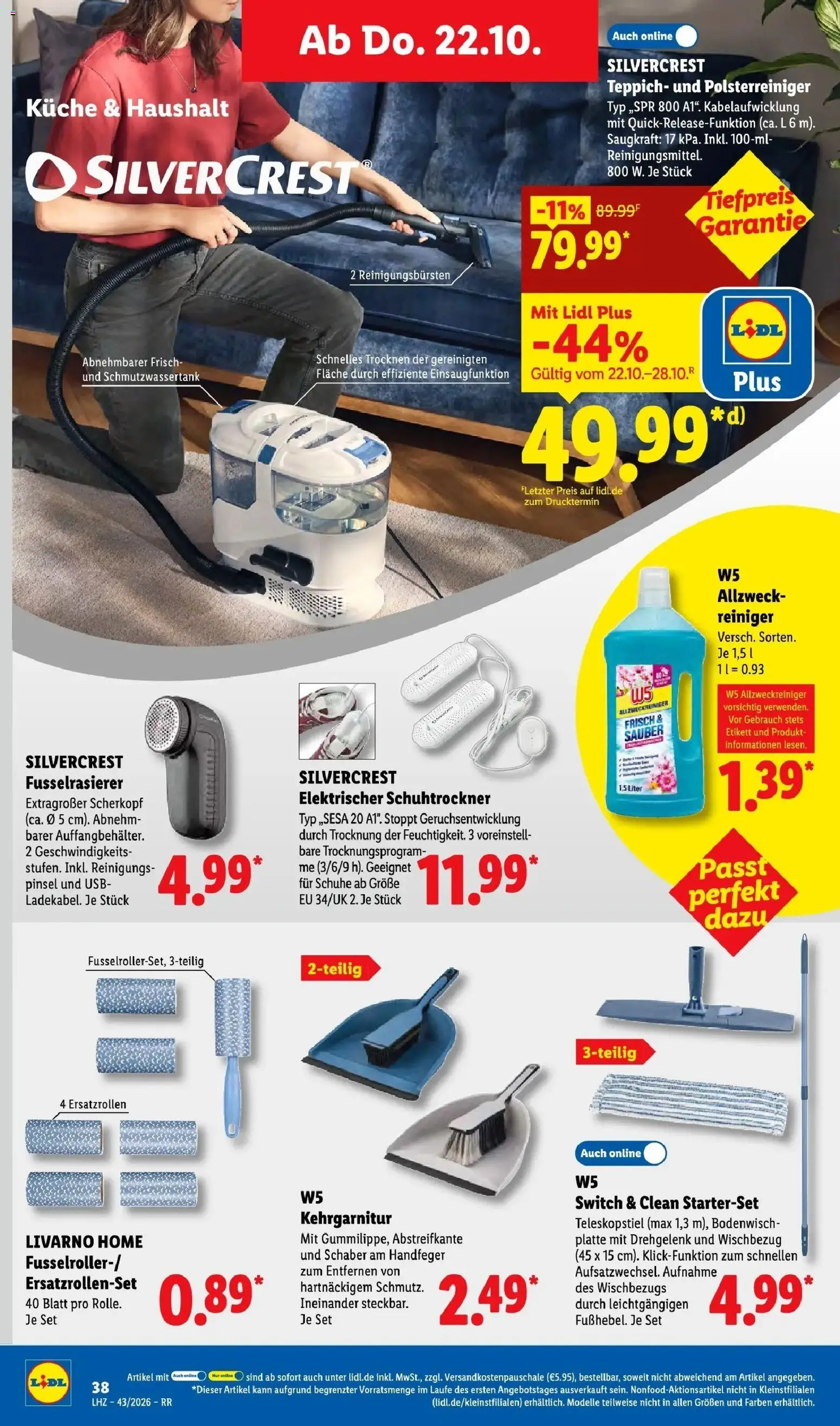 Lidl Prospekt Zülpich (ab 19.10.2026) zum Blättern » Angebote | Seite: 60 | Produkte: USB, Teppich, Küche, Pinsel