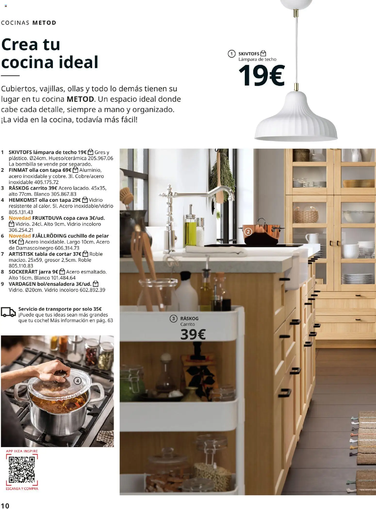IKEA - Cocinas │ válido desde el 01/09/2026 | Página: 10 | Productos: Lámpara de techo, Ollas, Bombilla, Cocina