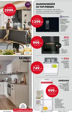 Möbel Martin Polstermesse ab 11.09.2026 gültig | Seite: 17 | Produkte: Bosch, Geschirrspüler, Backofen, Pizza