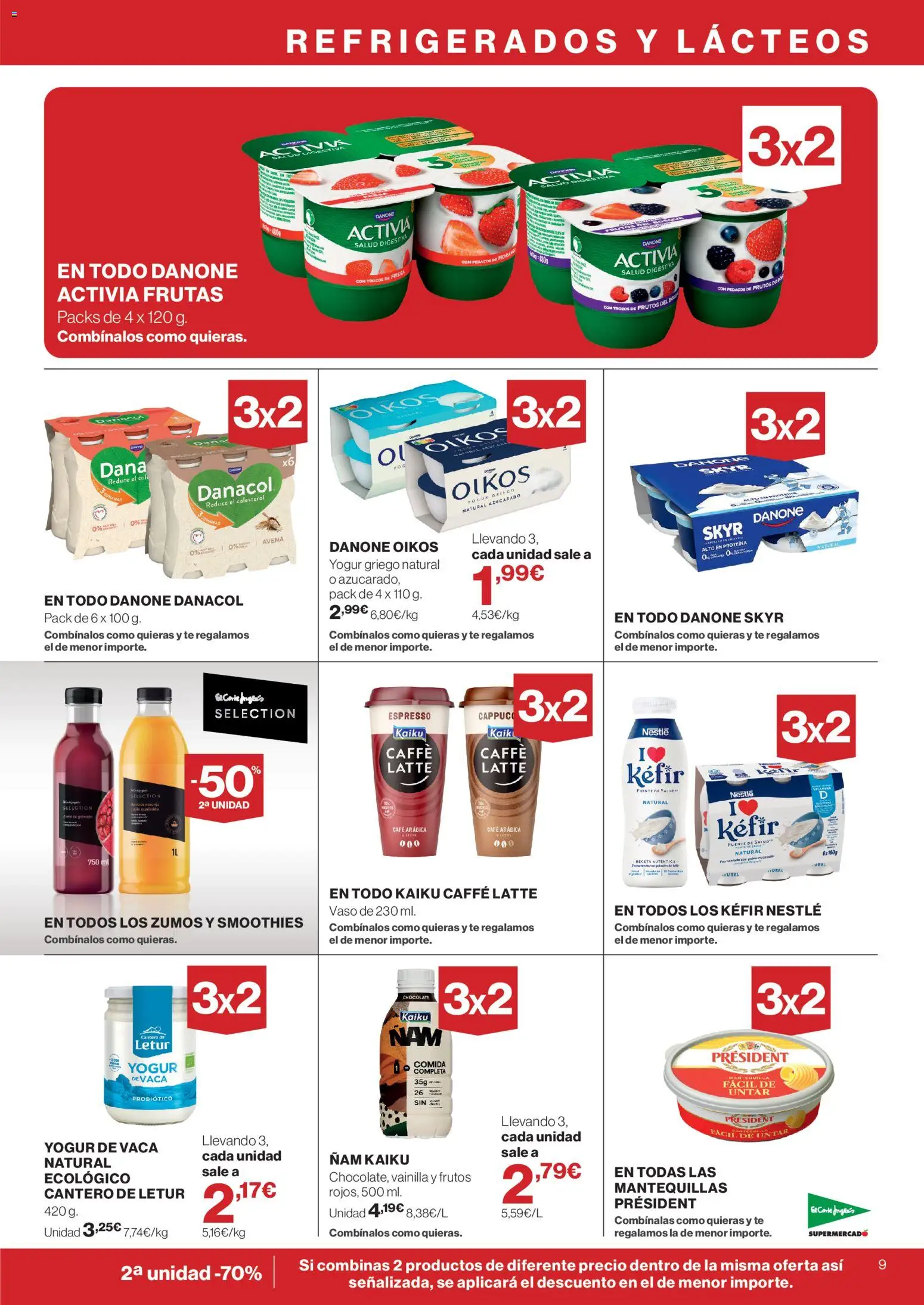 El Corte Inglés ofertas │ válido desde el 28/10/2026 | Página: 9 | Productos: Skyr, Yogur, Café, Yogur griego